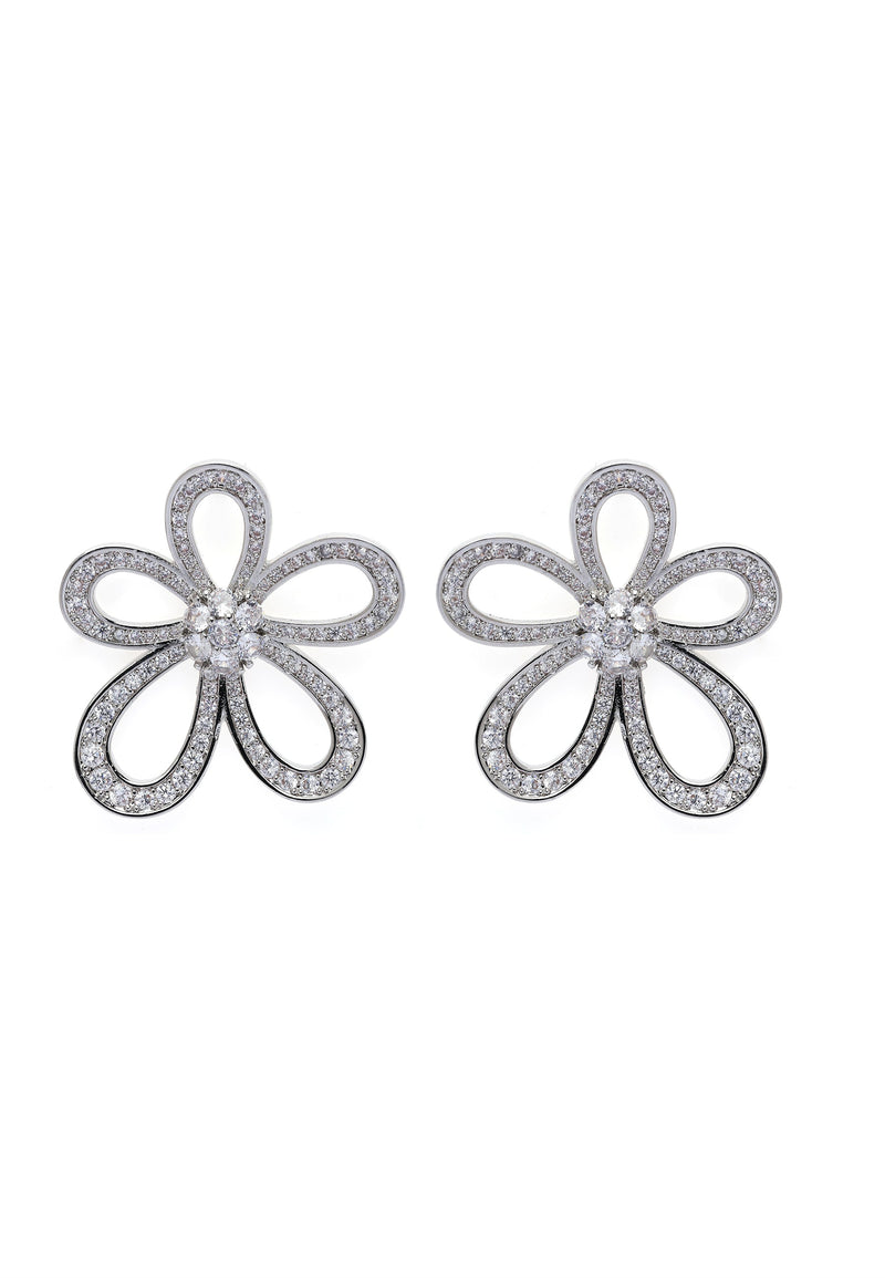 Hollow Floral Earrings