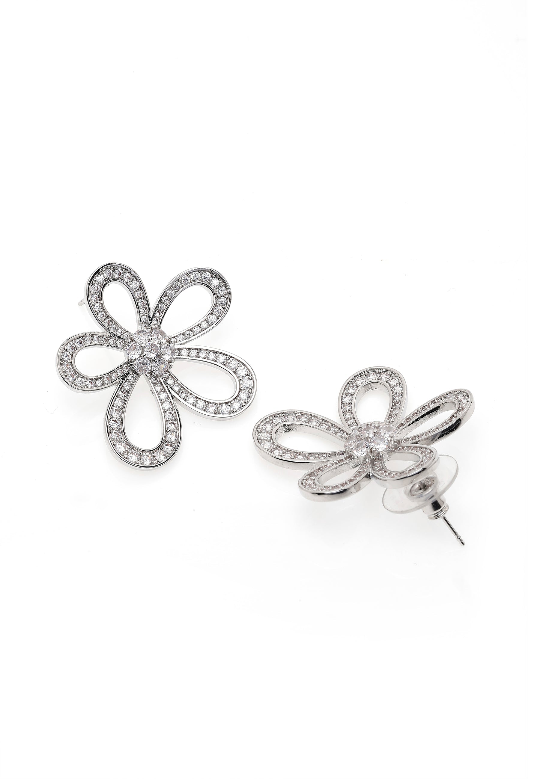 Hollow Floral Earrings