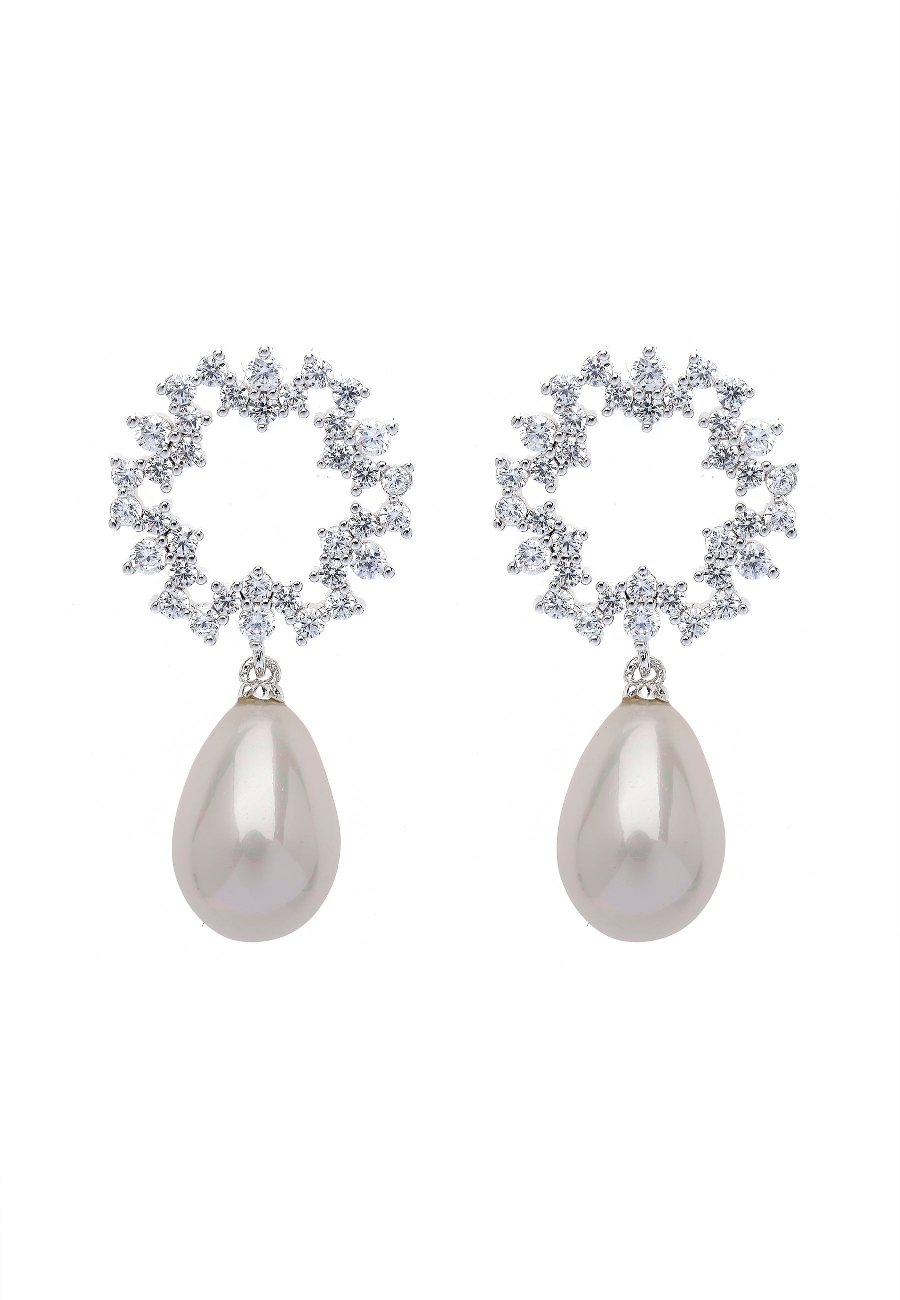 Circular Charming Hollow Drop Earrings