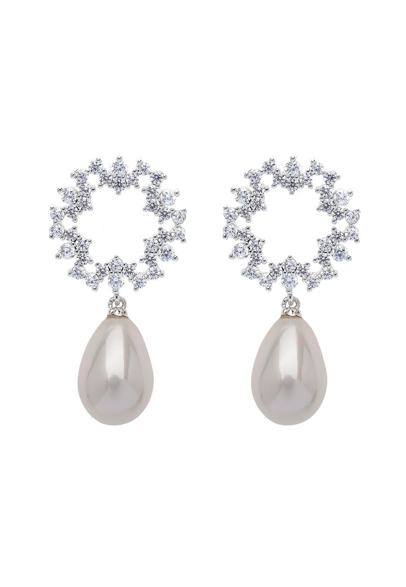 Circular Charming Hollow Drop Earrings