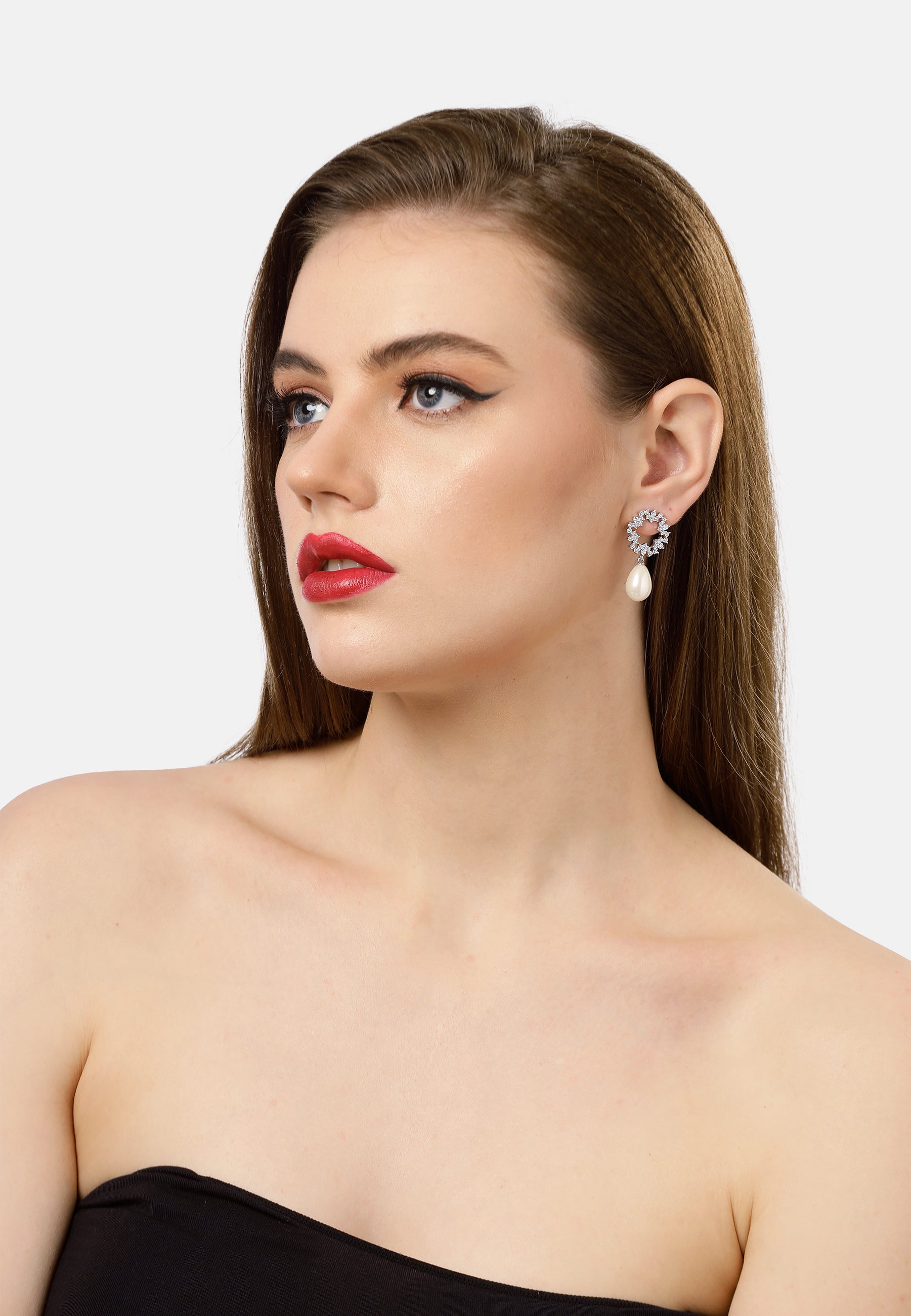 Circular Charming Hollow Drop Earrings