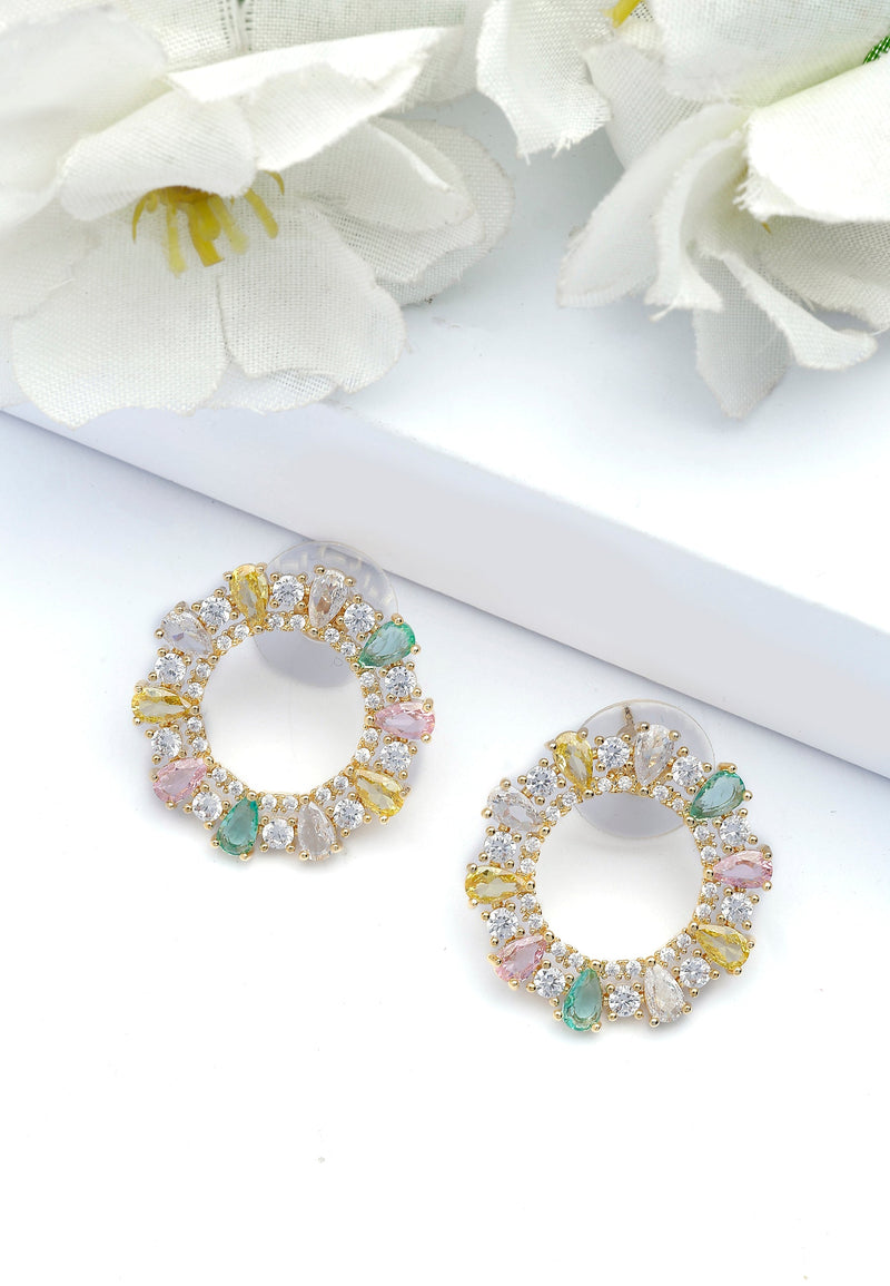 Multicolored Hoop Earrings