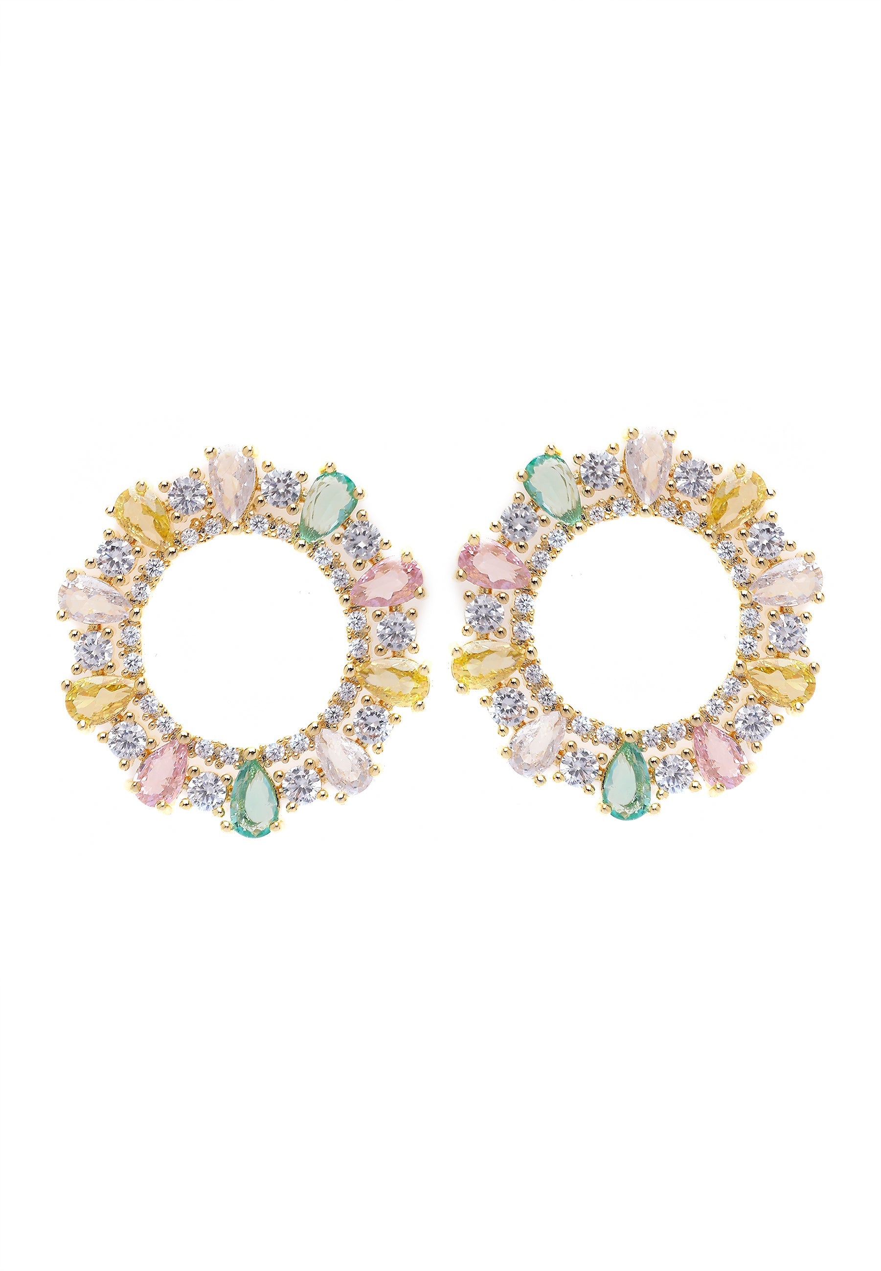 Multicolored Hoop Earrings