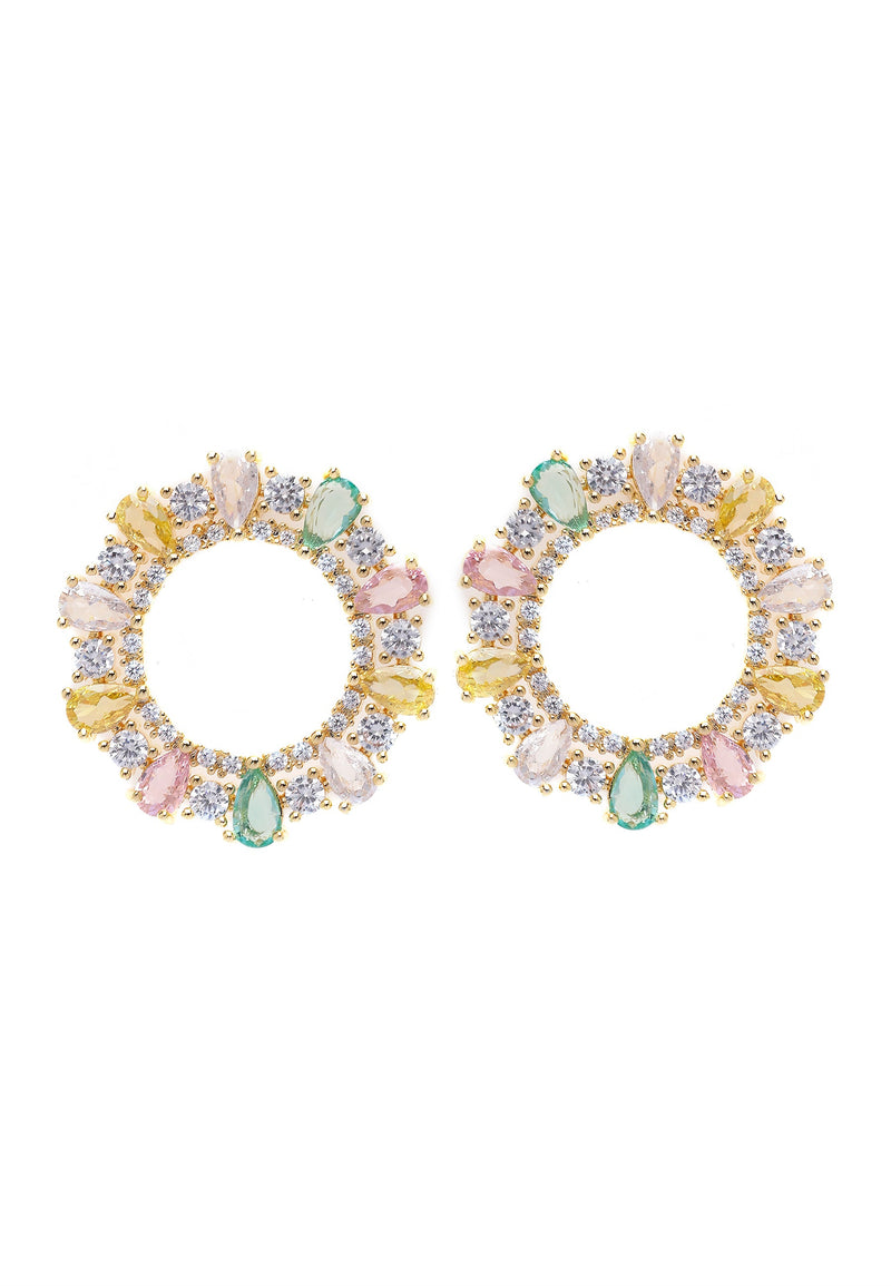 Multicolored Hoop Earrings