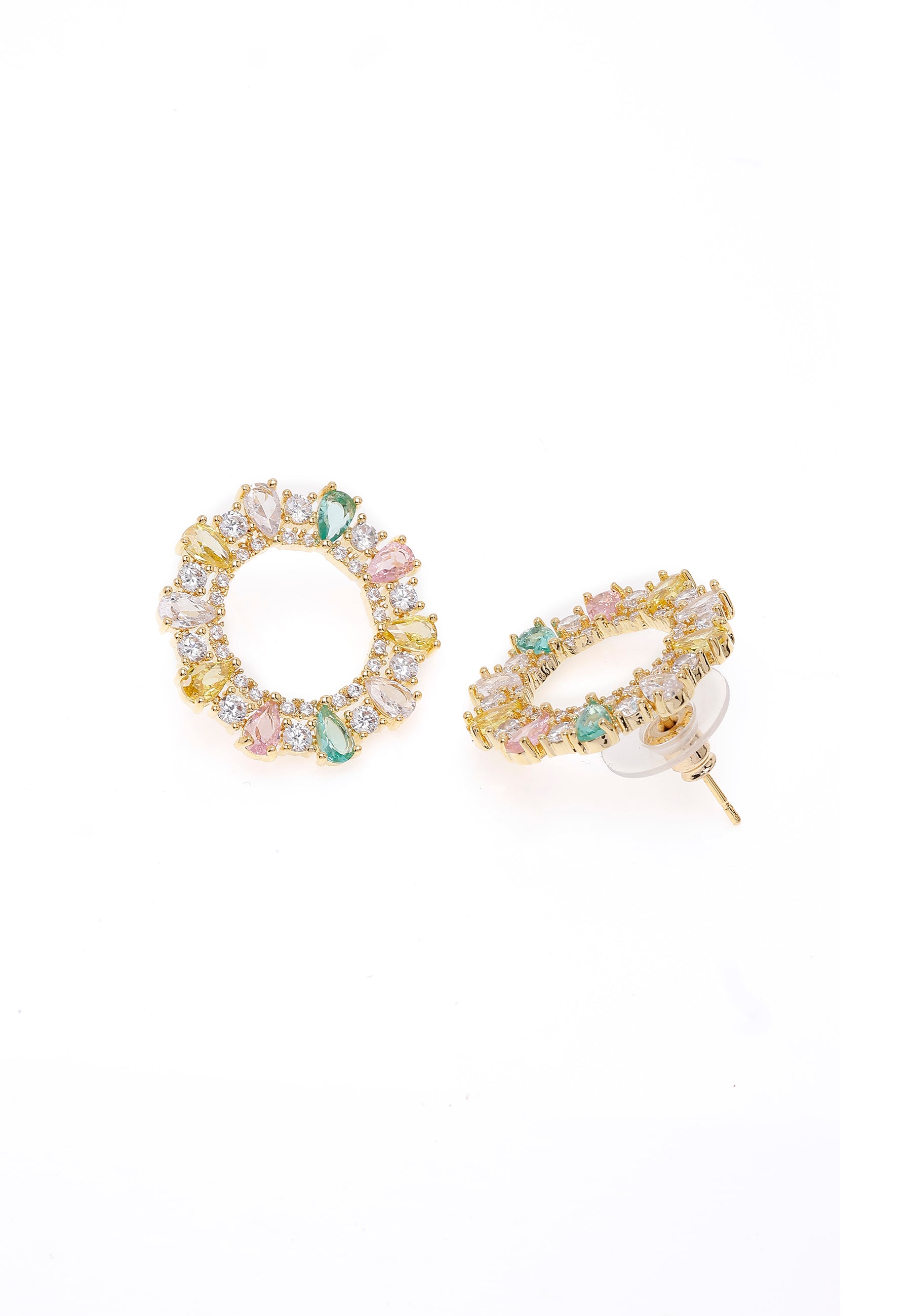Multicolored Hoop Earrings