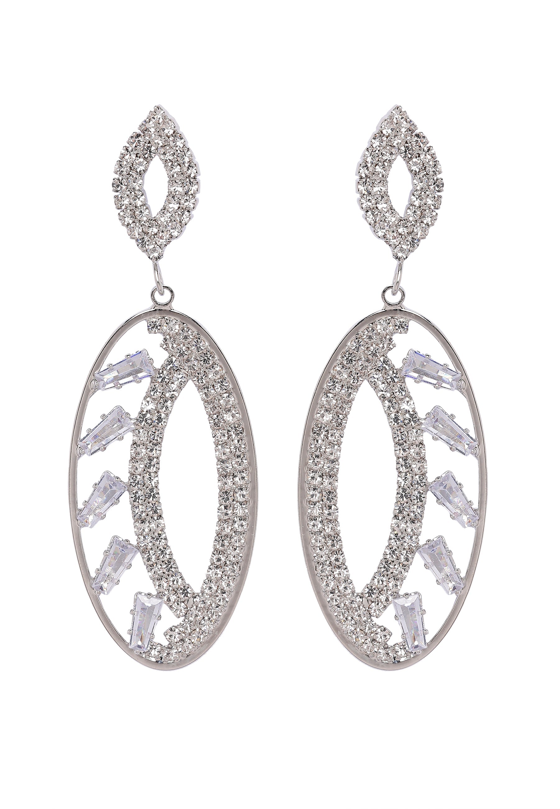 Sparkle Oval Earrings