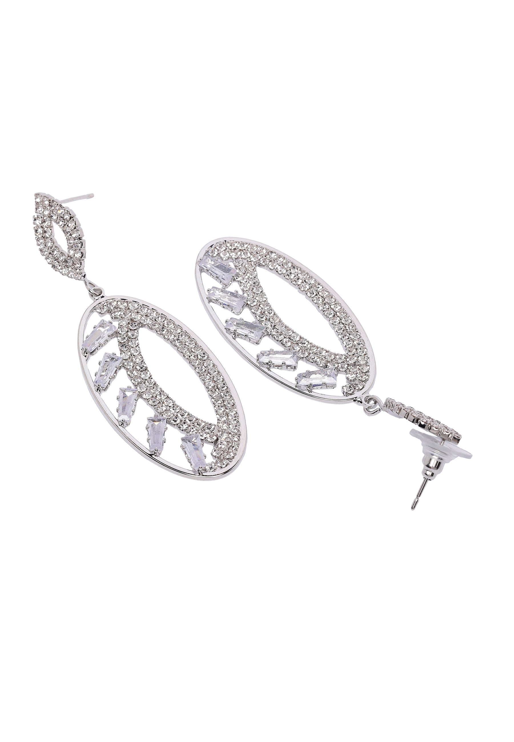 Sparkle Oval Earrings