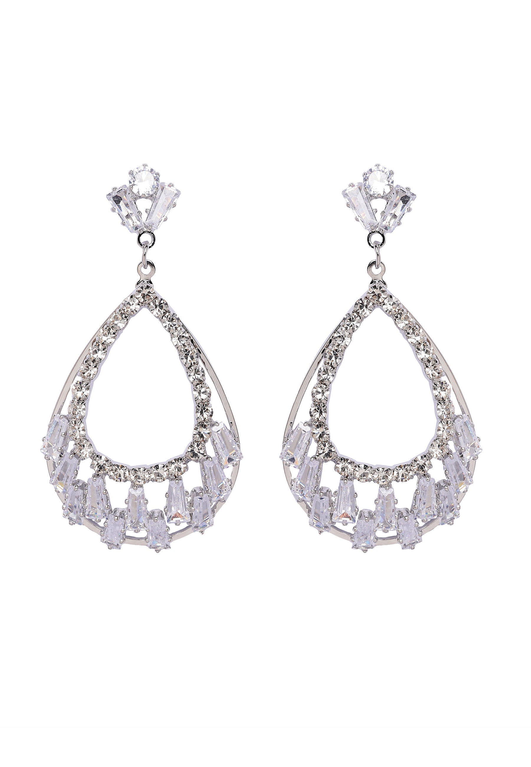 Radiant Teardrop Sparkle Earrings