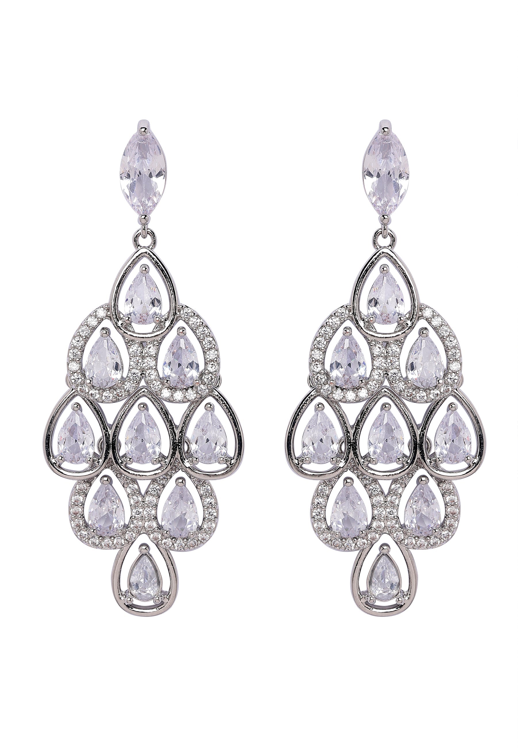 Gleaming Chandelier Drop Earrings