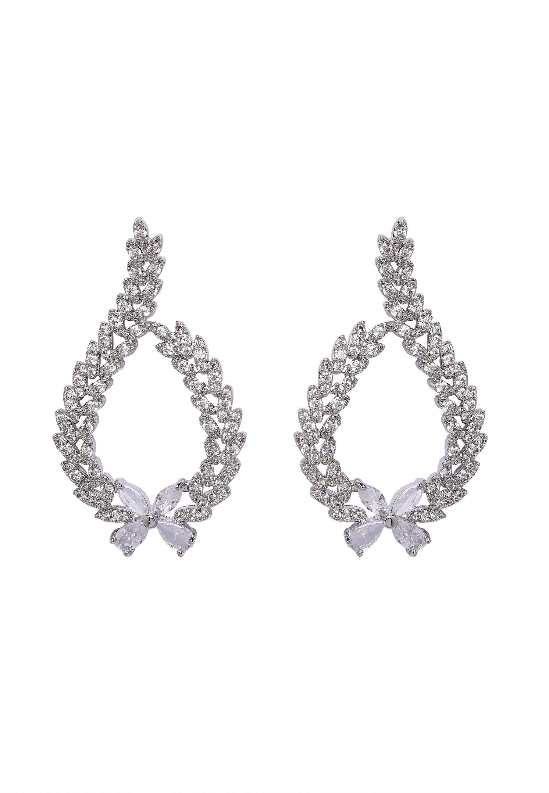 Sparkling Floral Earrings