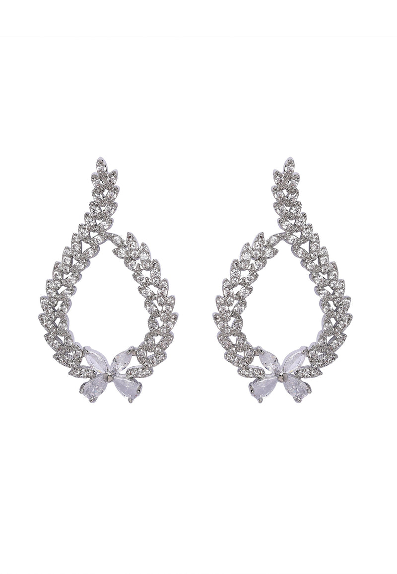 Sparkling Floral Earrings