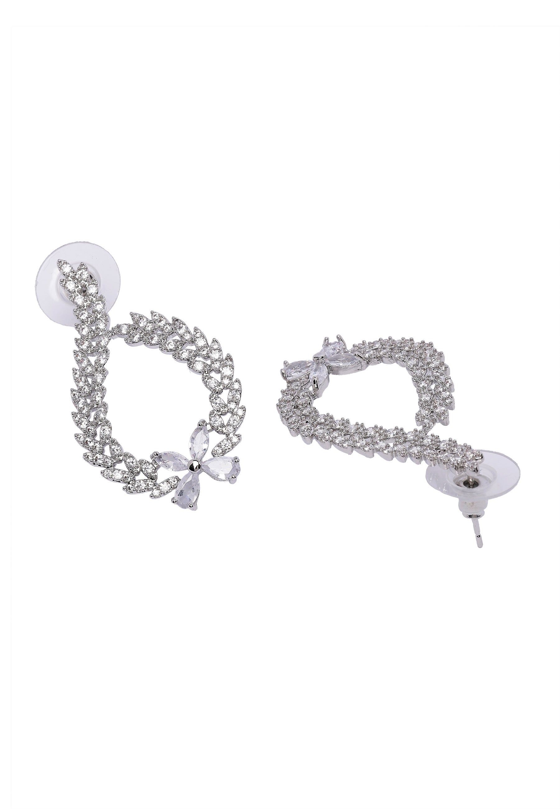 Sparkling Floral Earrings