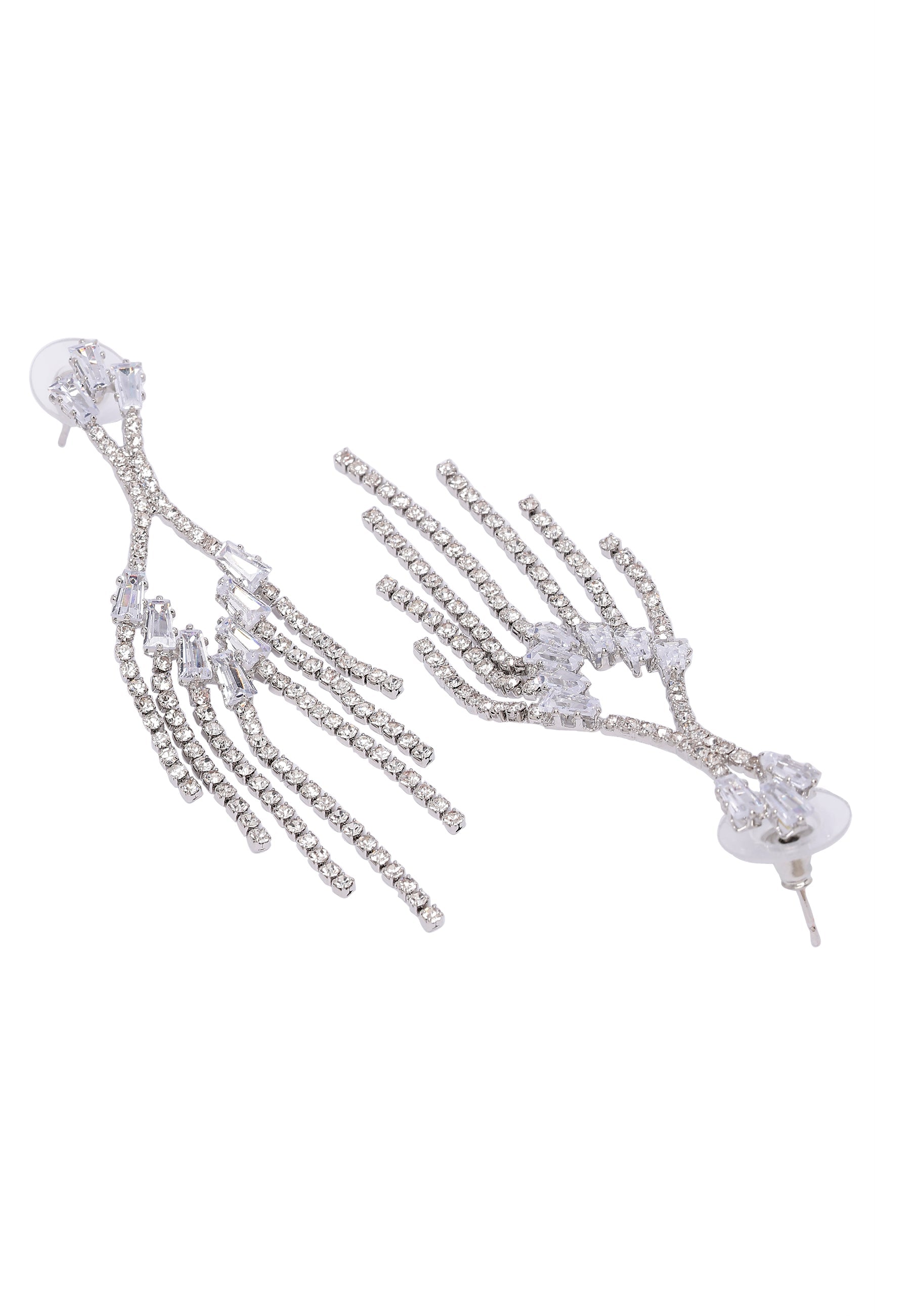 Elegant Sparkling Chain Earrings