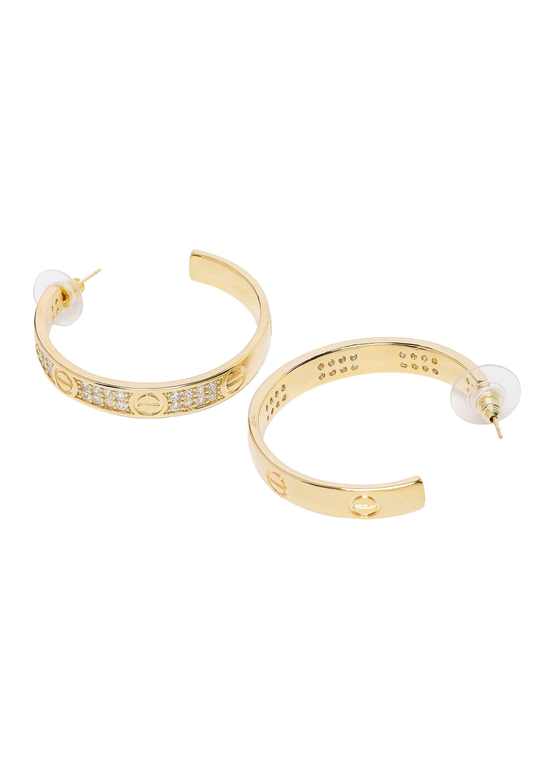 Timeless Sparkling Hoop Earrings