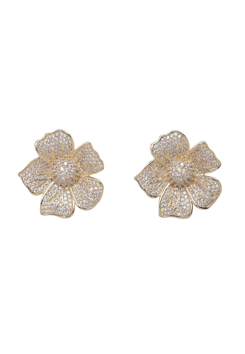 Radiant Floral Stud Earrings