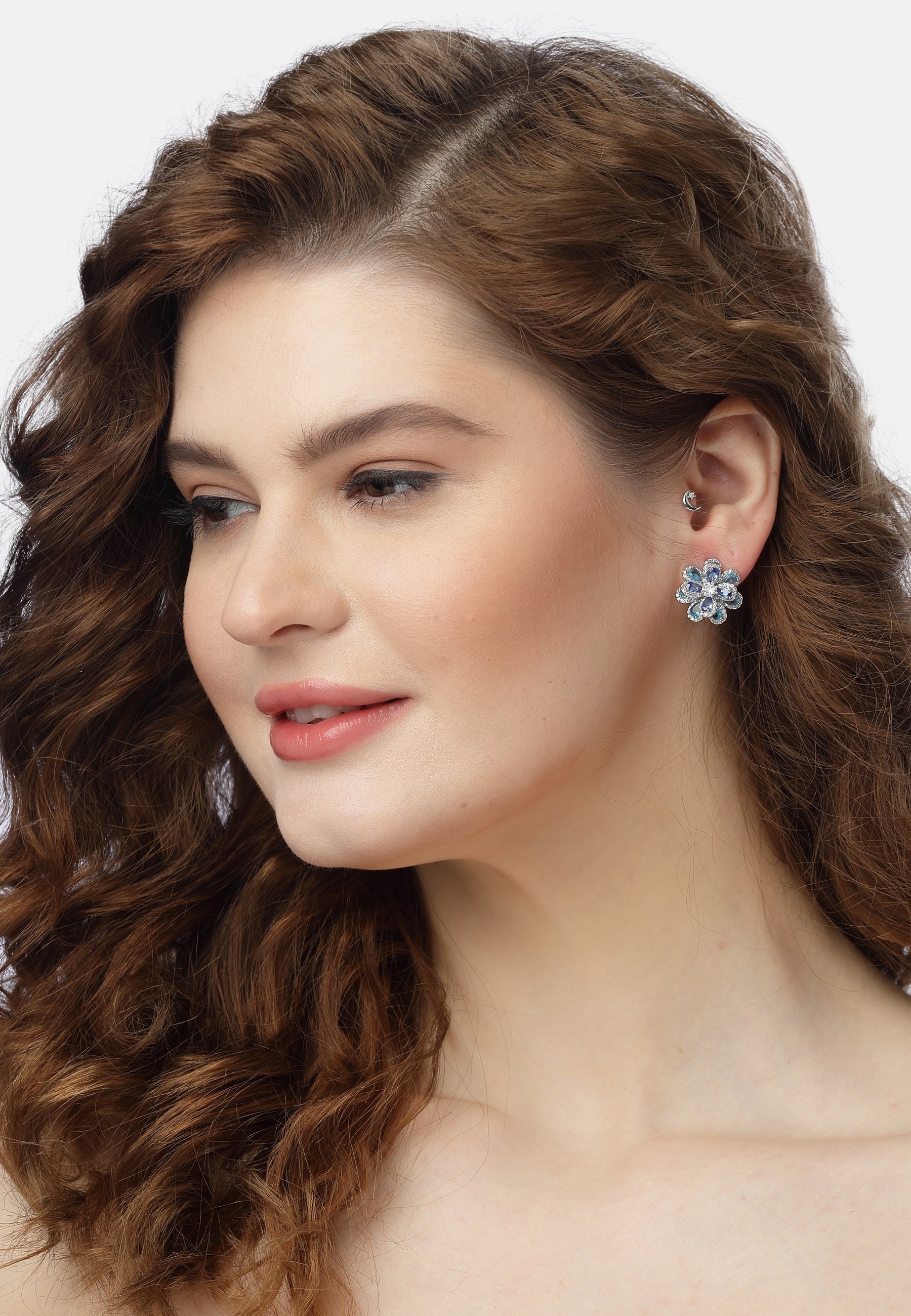 Blooming Floral Stud Earrings