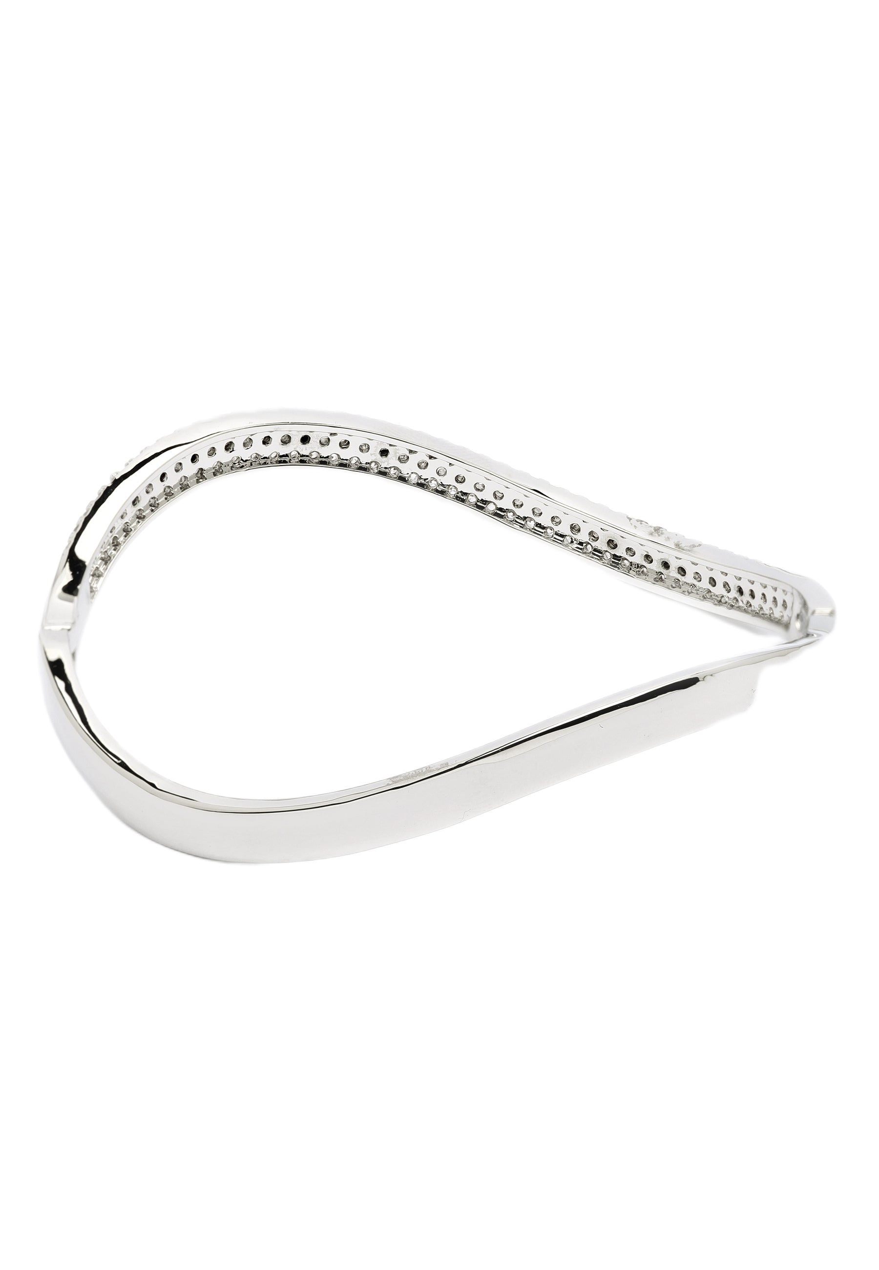 Silver Glow cuff bangle