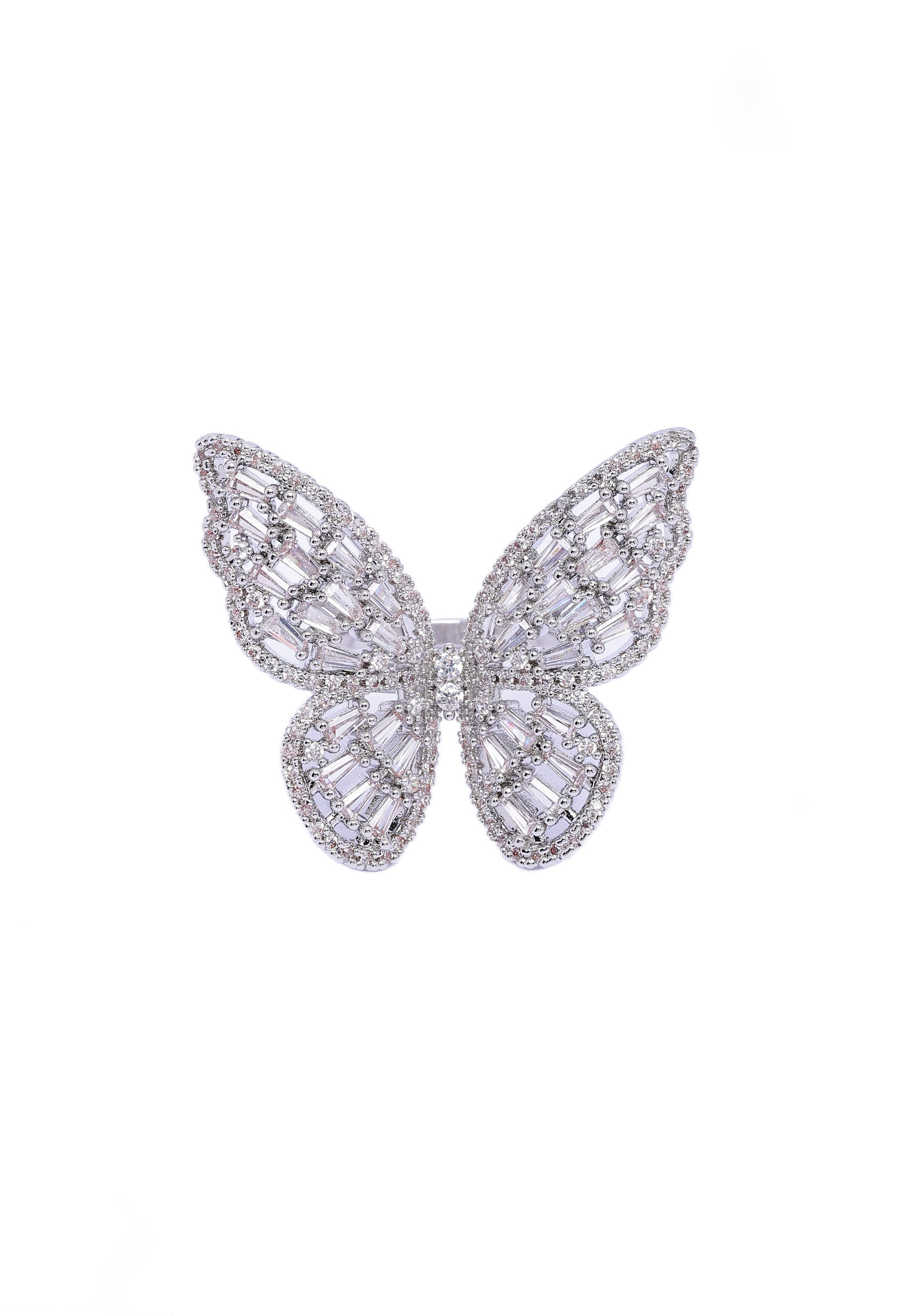 Baguette Butterfly Classy Ring