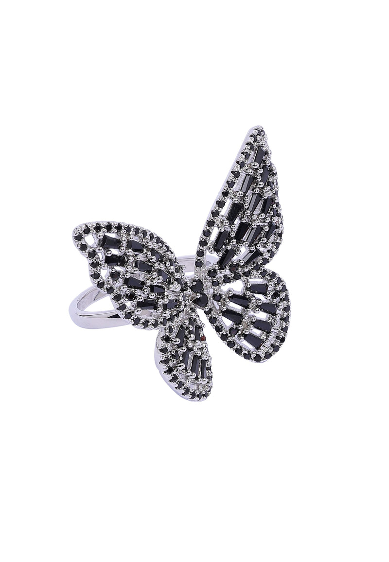 Whimsical Butterfly Sparkle Ring