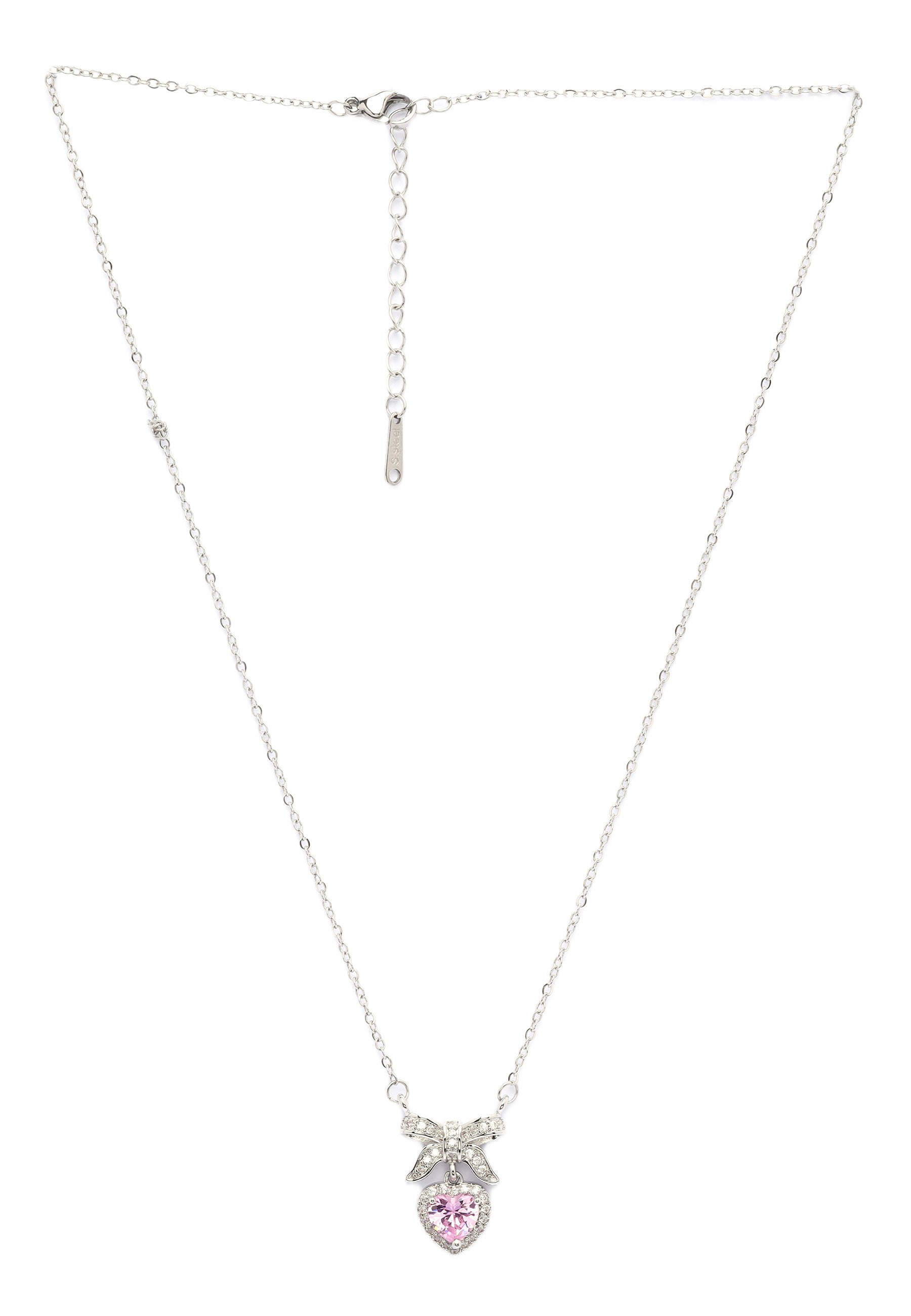 Bow of Hearts Necklace