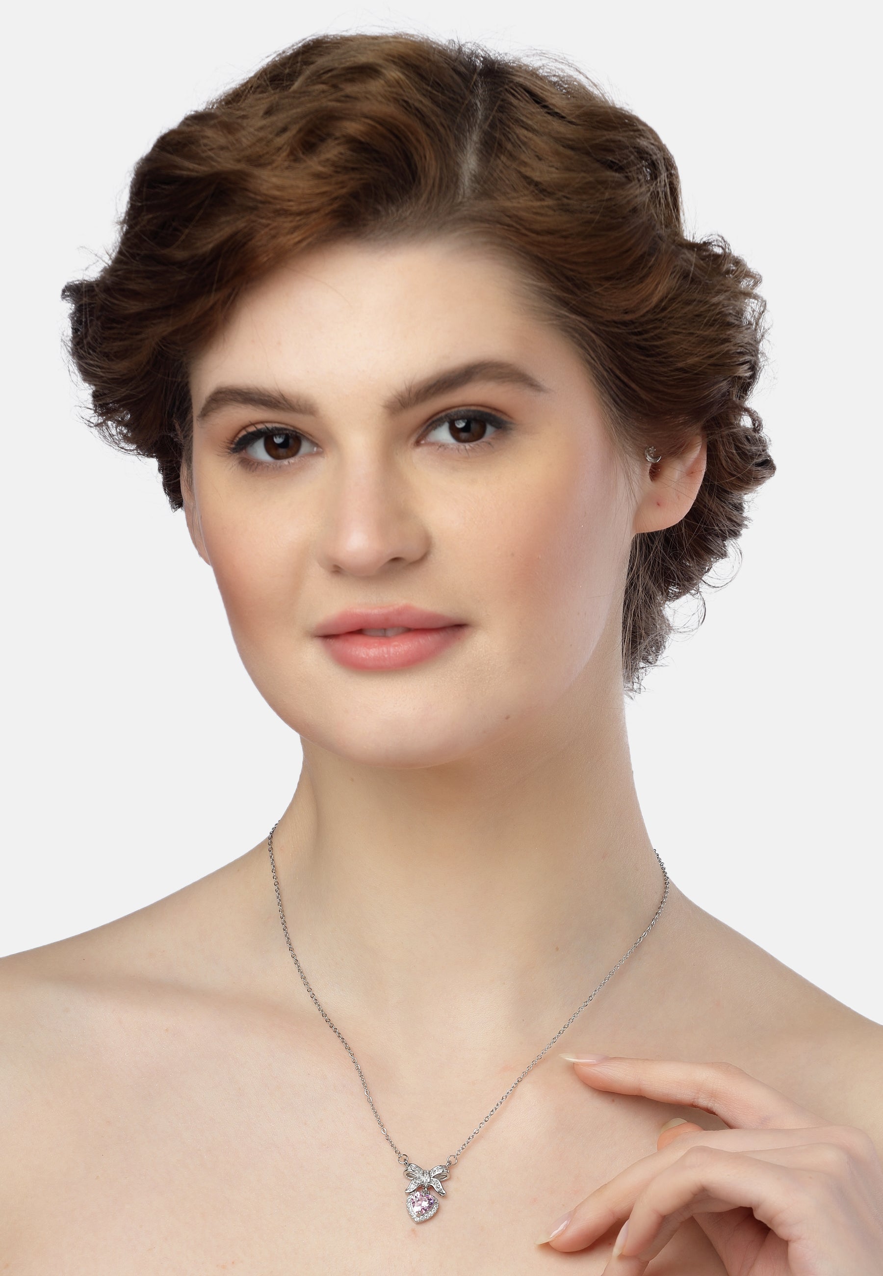 Bow of Hearts Necklace