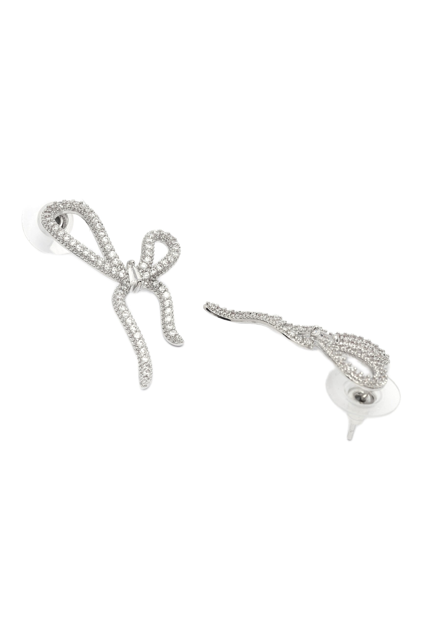 Twinkling Bow Earrings and Necklace Set