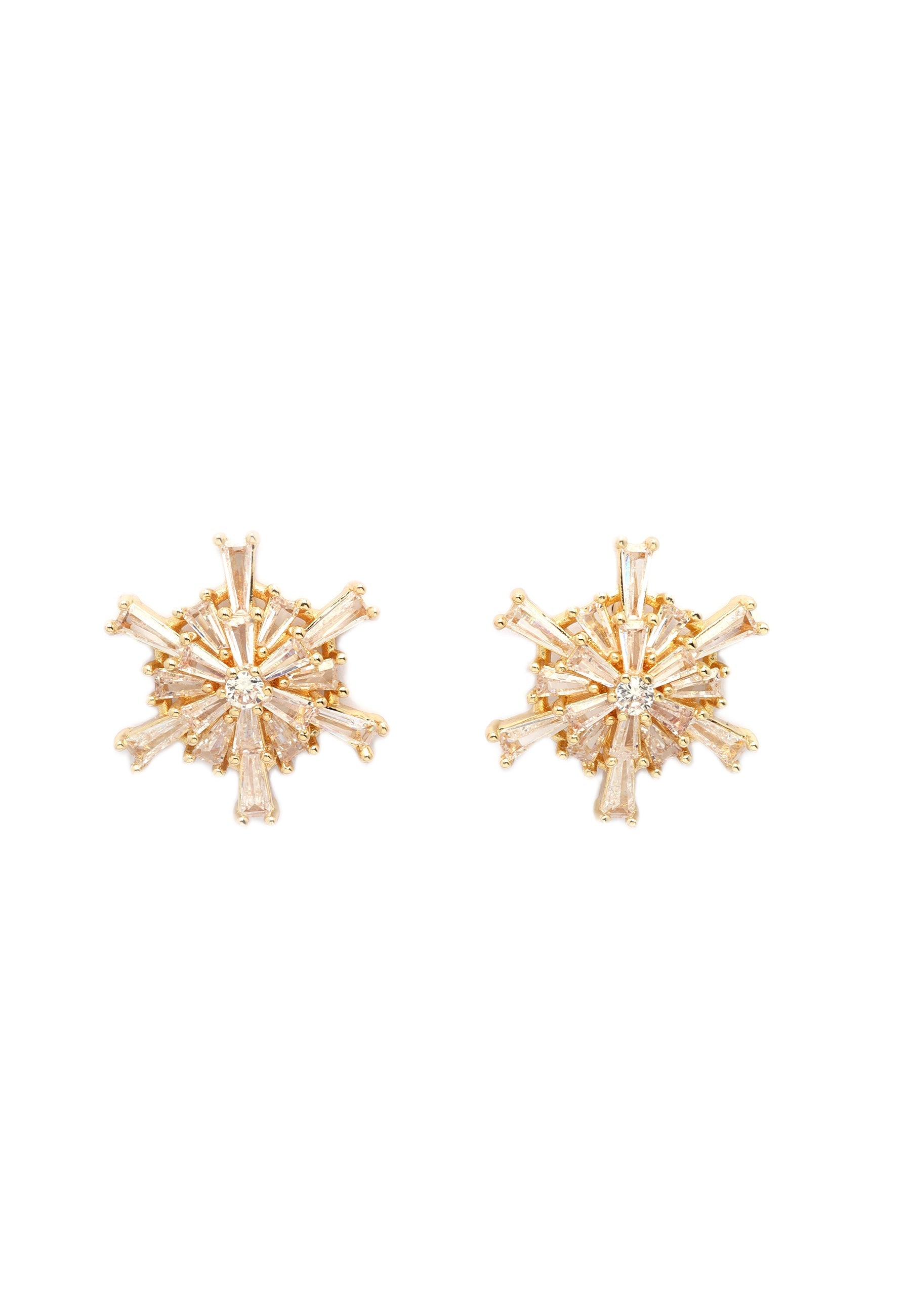 Golden Stardust Earrings and Necklace set