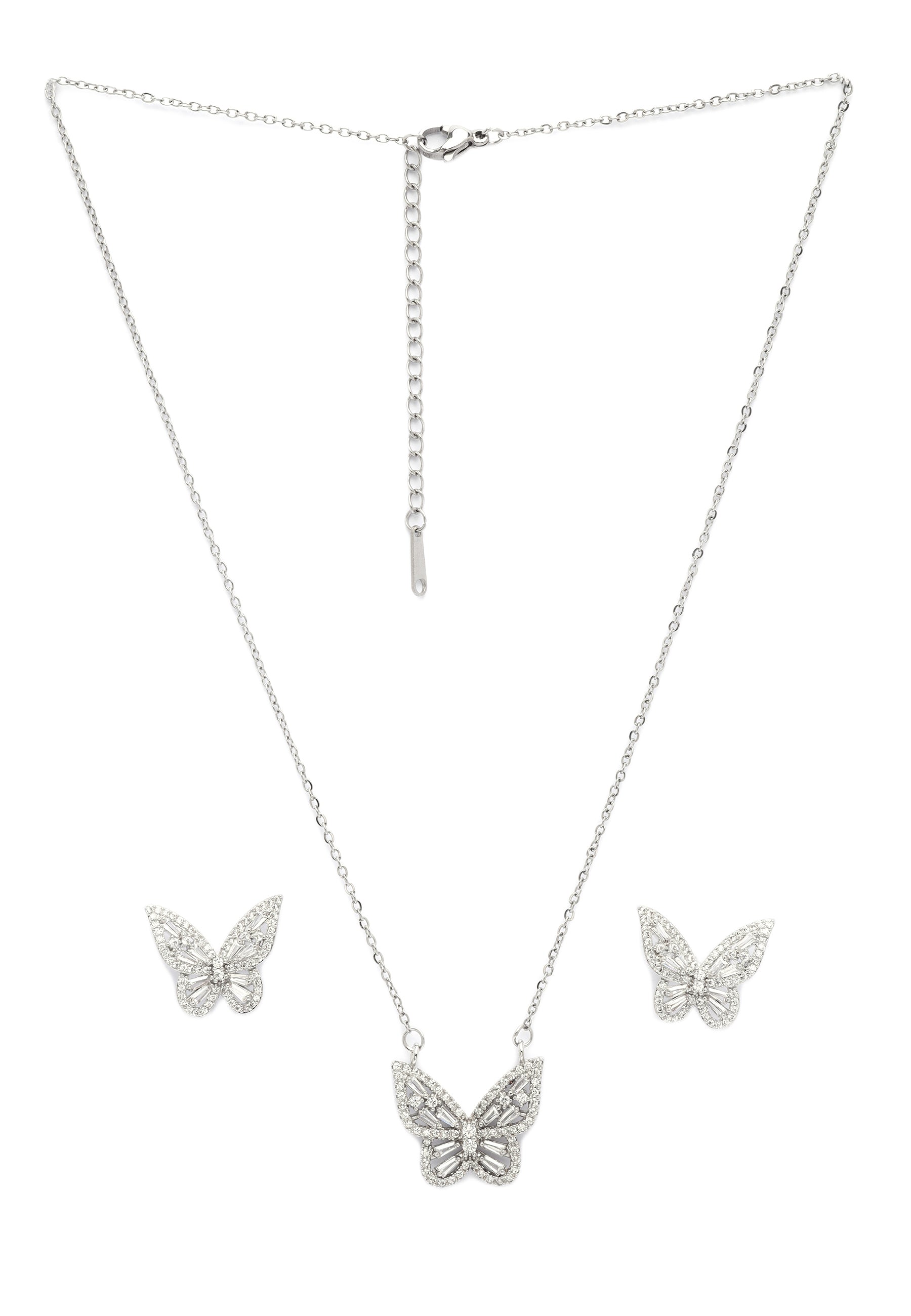 Whimsy Butterfly Earrings and Necklace Set