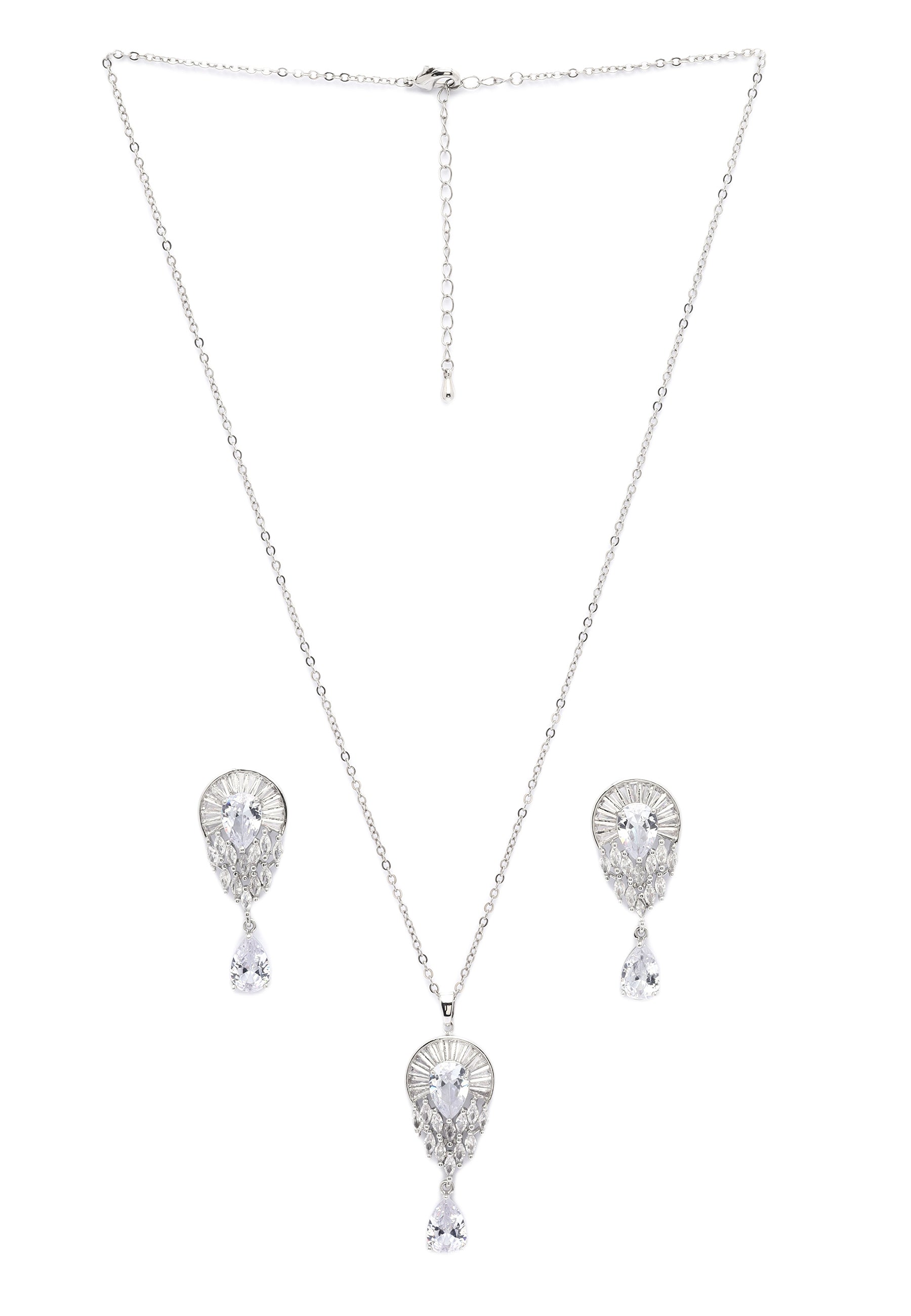Starlight Drop Earrings and Necklace Set