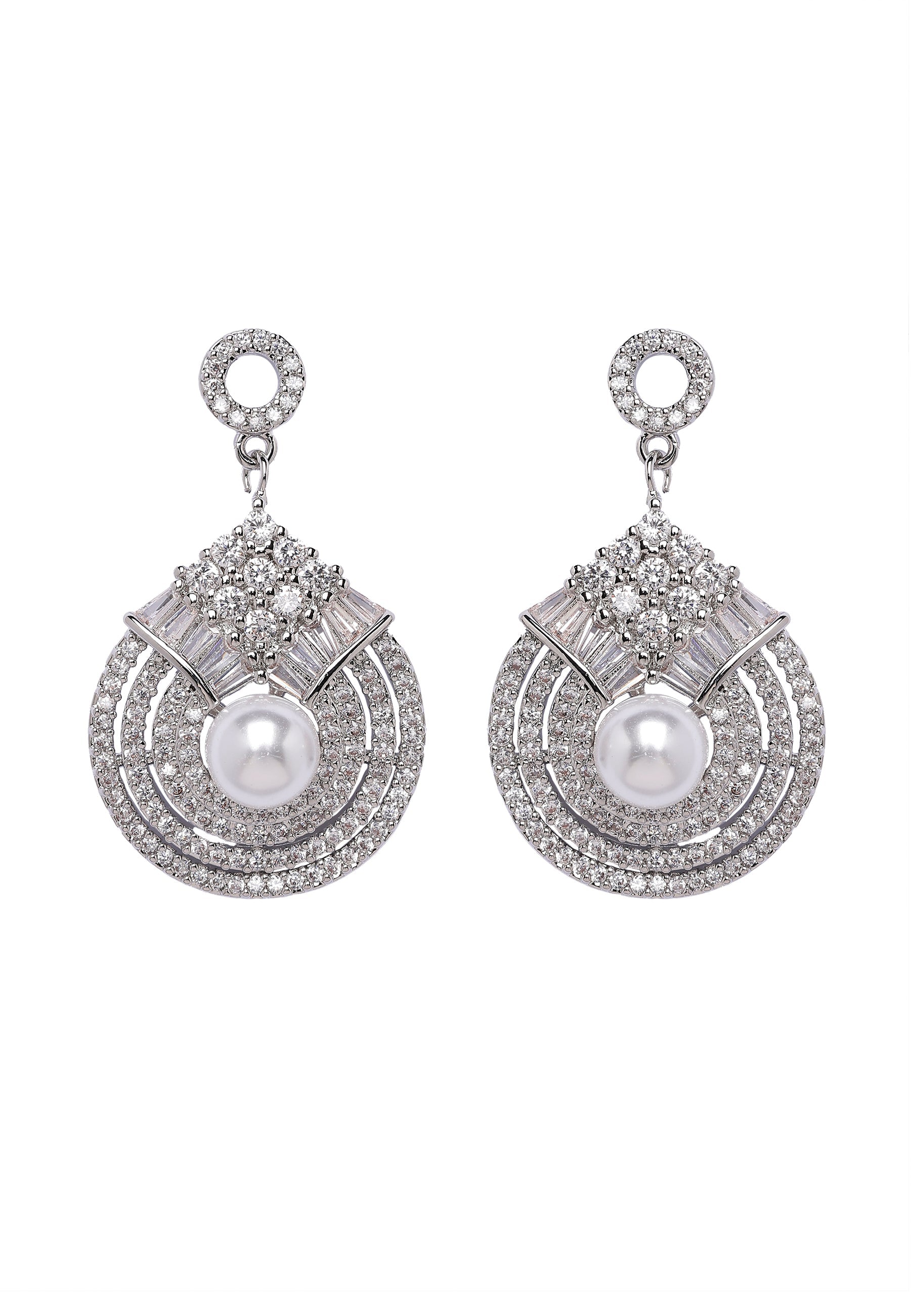 Pearlescent Radiant Drop Earrings