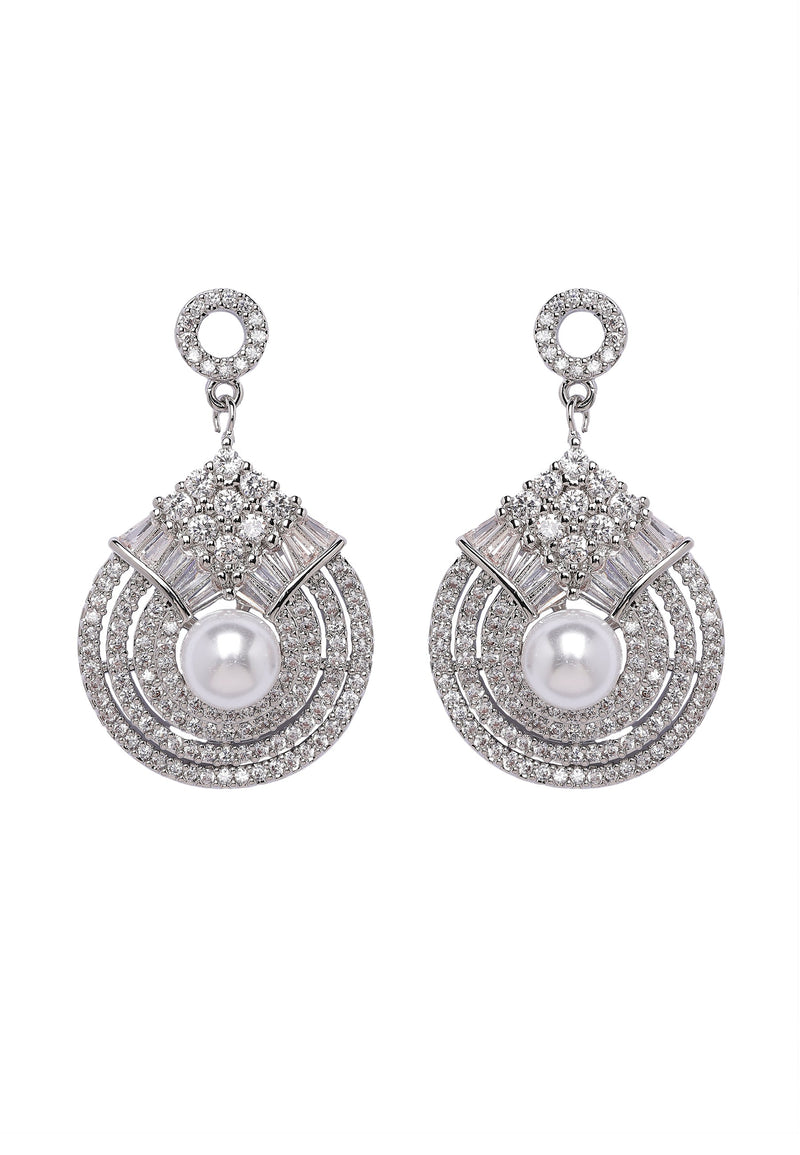 Pearlescent Radiant Drop Earrings