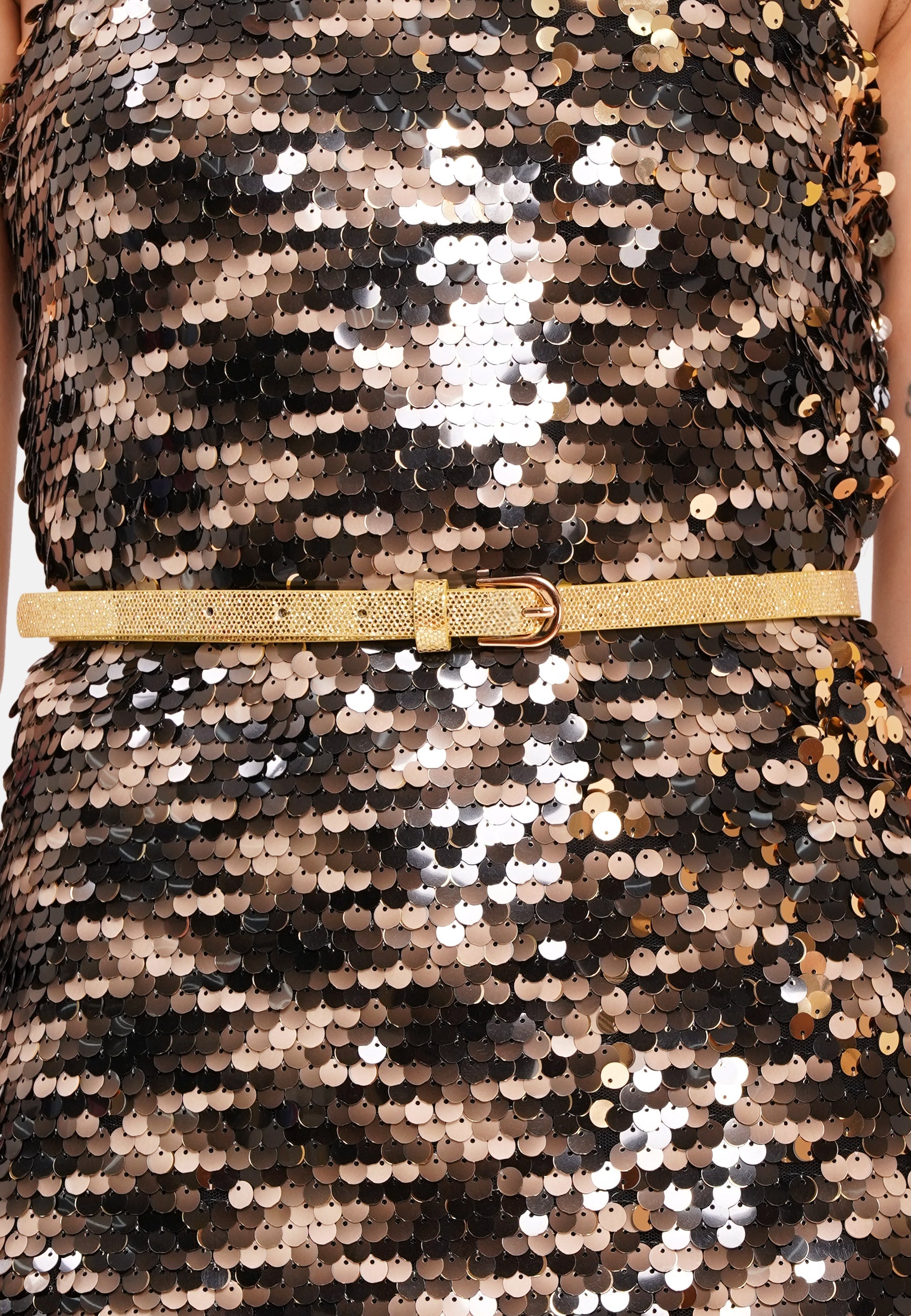 Sleek Snake Print Belt
