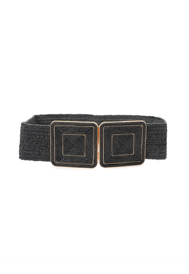 Chic Black Hook Buckle Belt