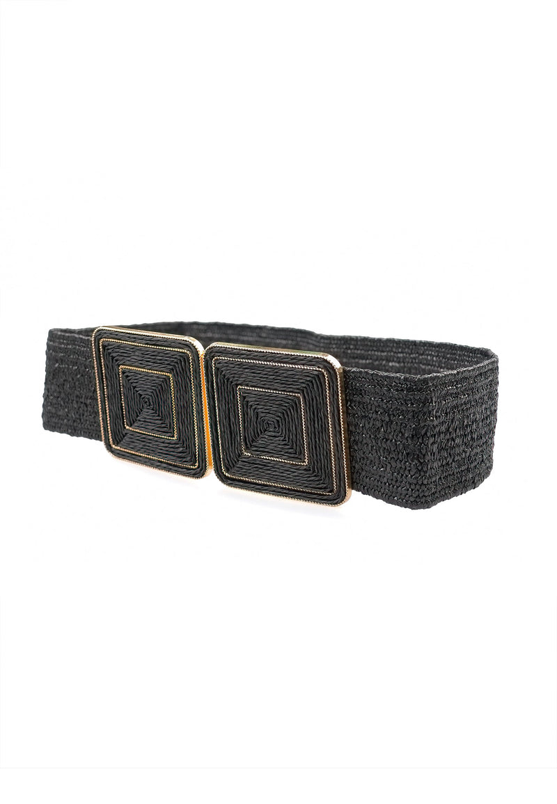 Chic Black Hook Buckle Belt