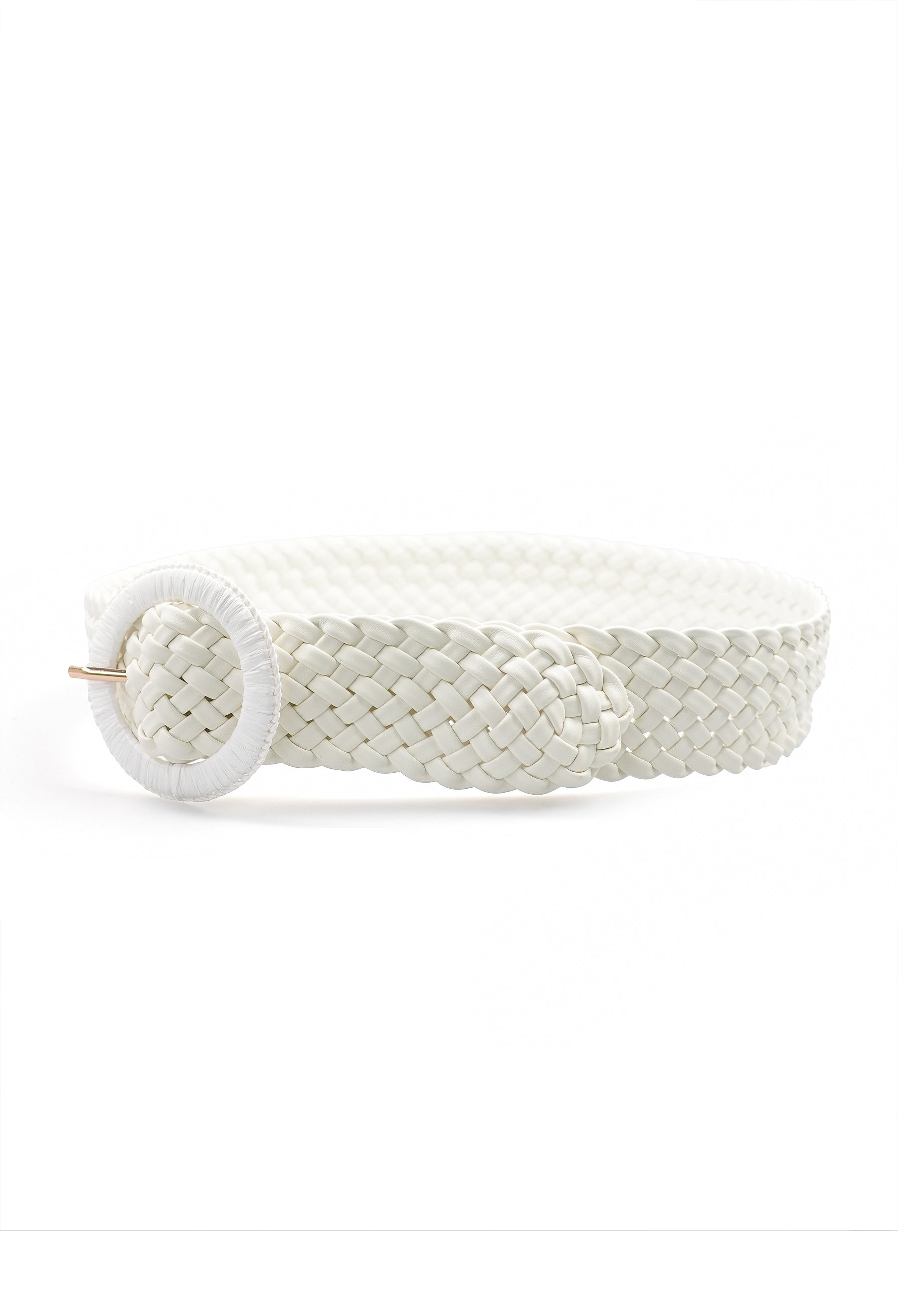 Braided Round Buckle Belt