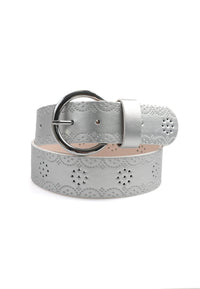 Contemporary Designer Round Buckle Belt