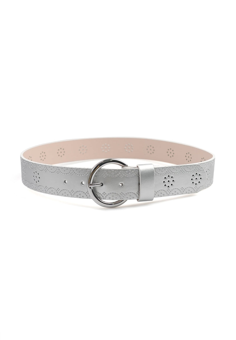 Contemporary Designer Round Buckle Belt