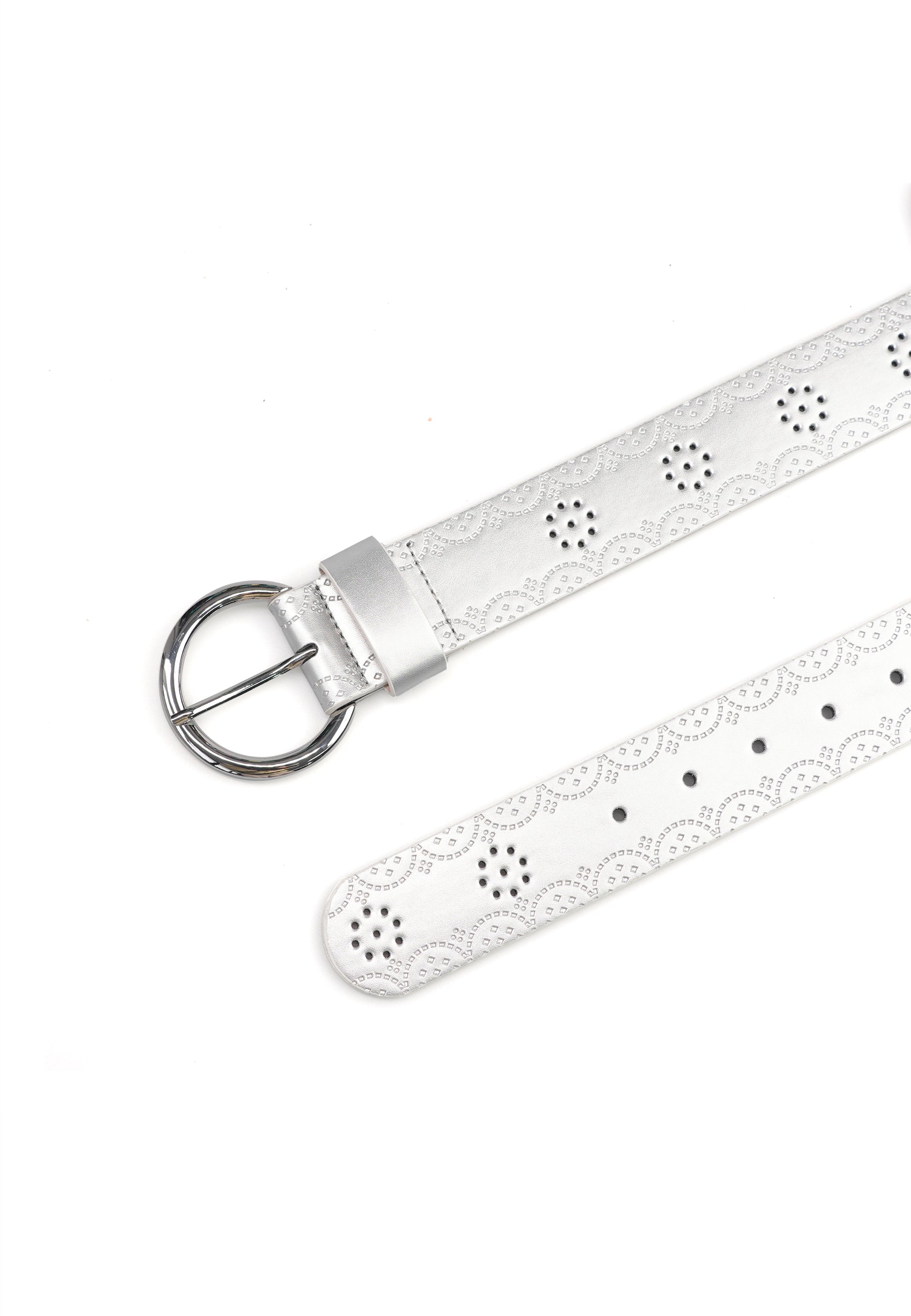 Contemporary Designer Round Buckle Belt
