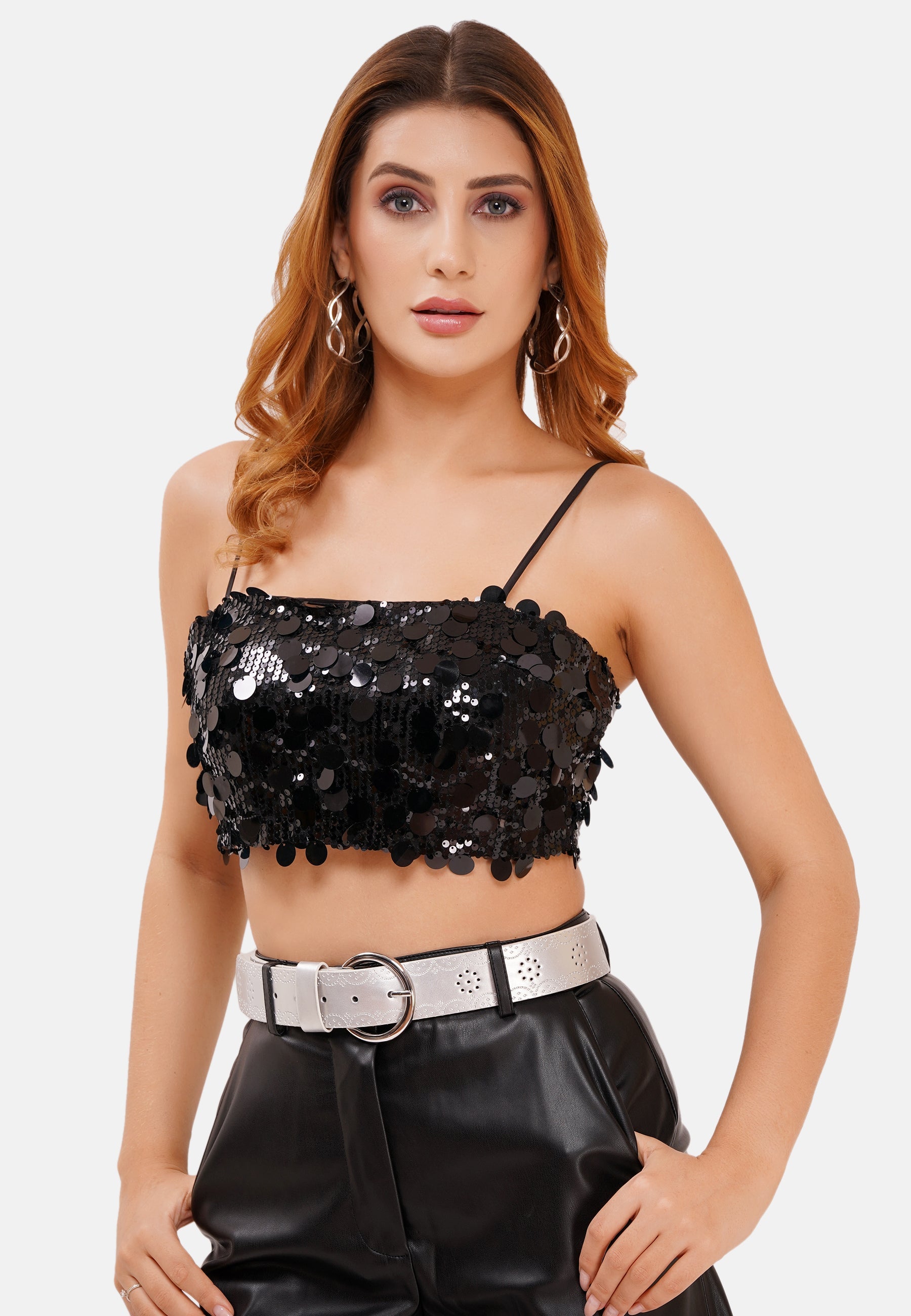 Contemporary Designer Round Buckle Belt