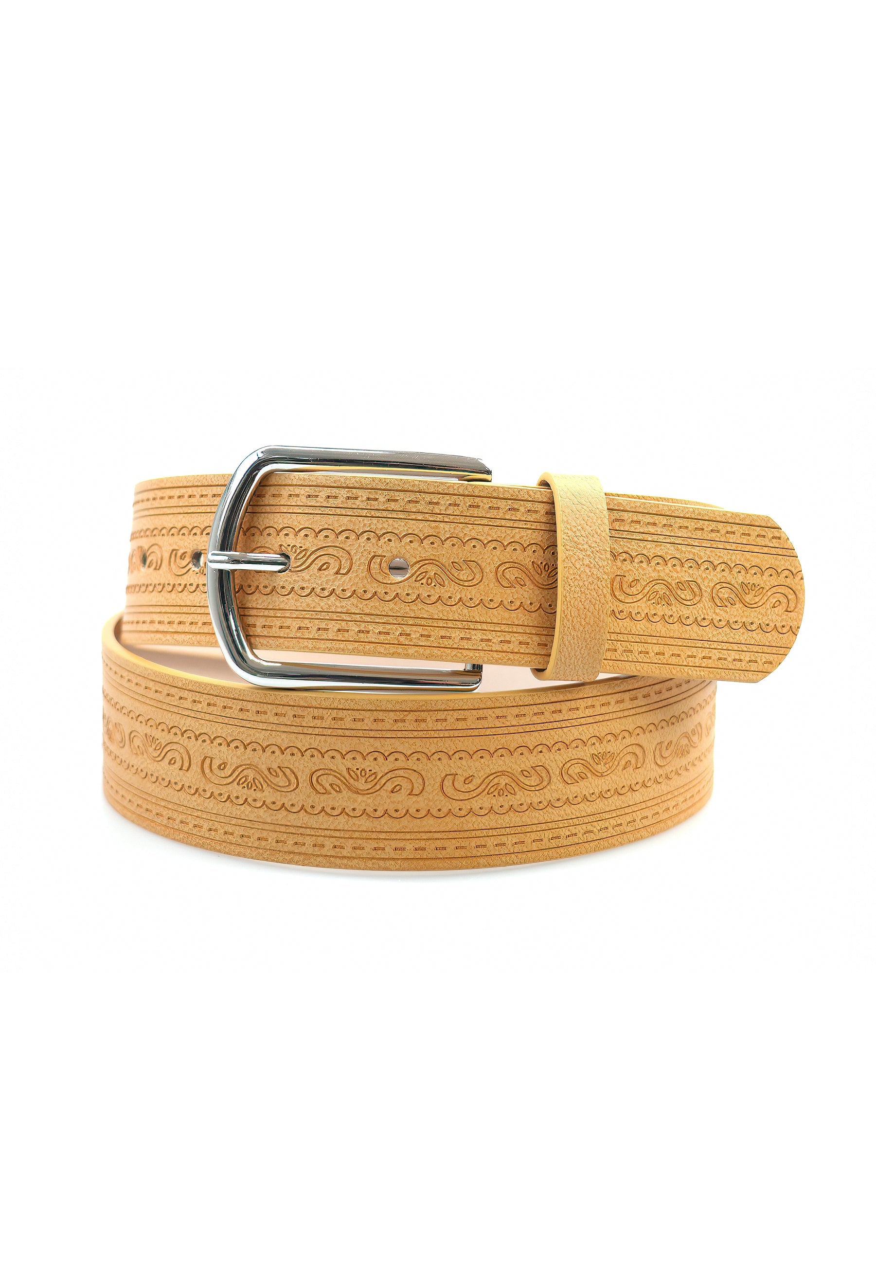 Yellow Designer Classic Belt