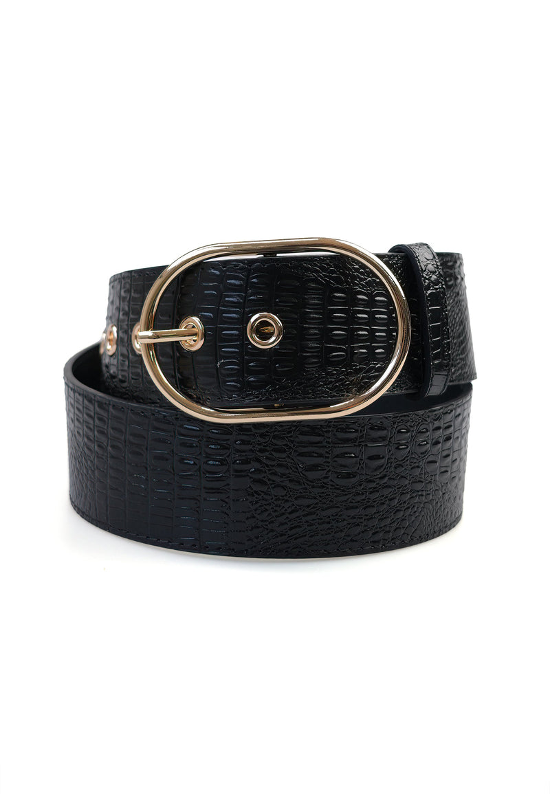 Snake Print Classy Leather Belt