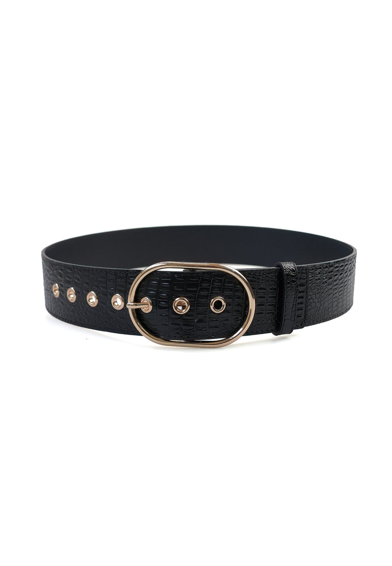 Snake Print Classy Leather Belt