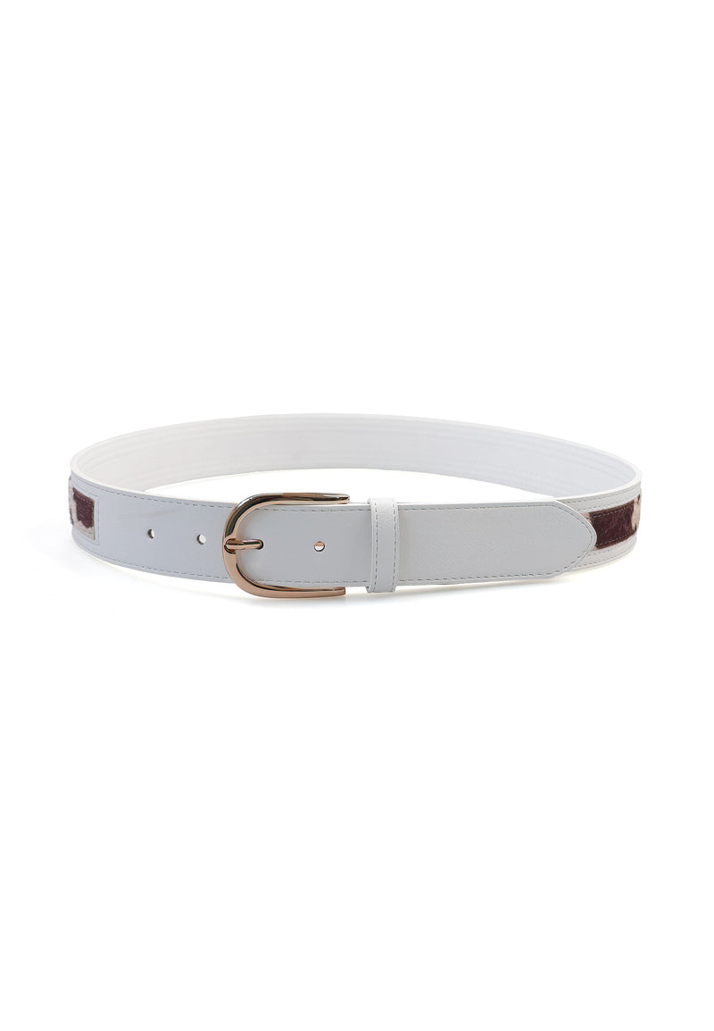 Dual Pattern Snake Print Belt