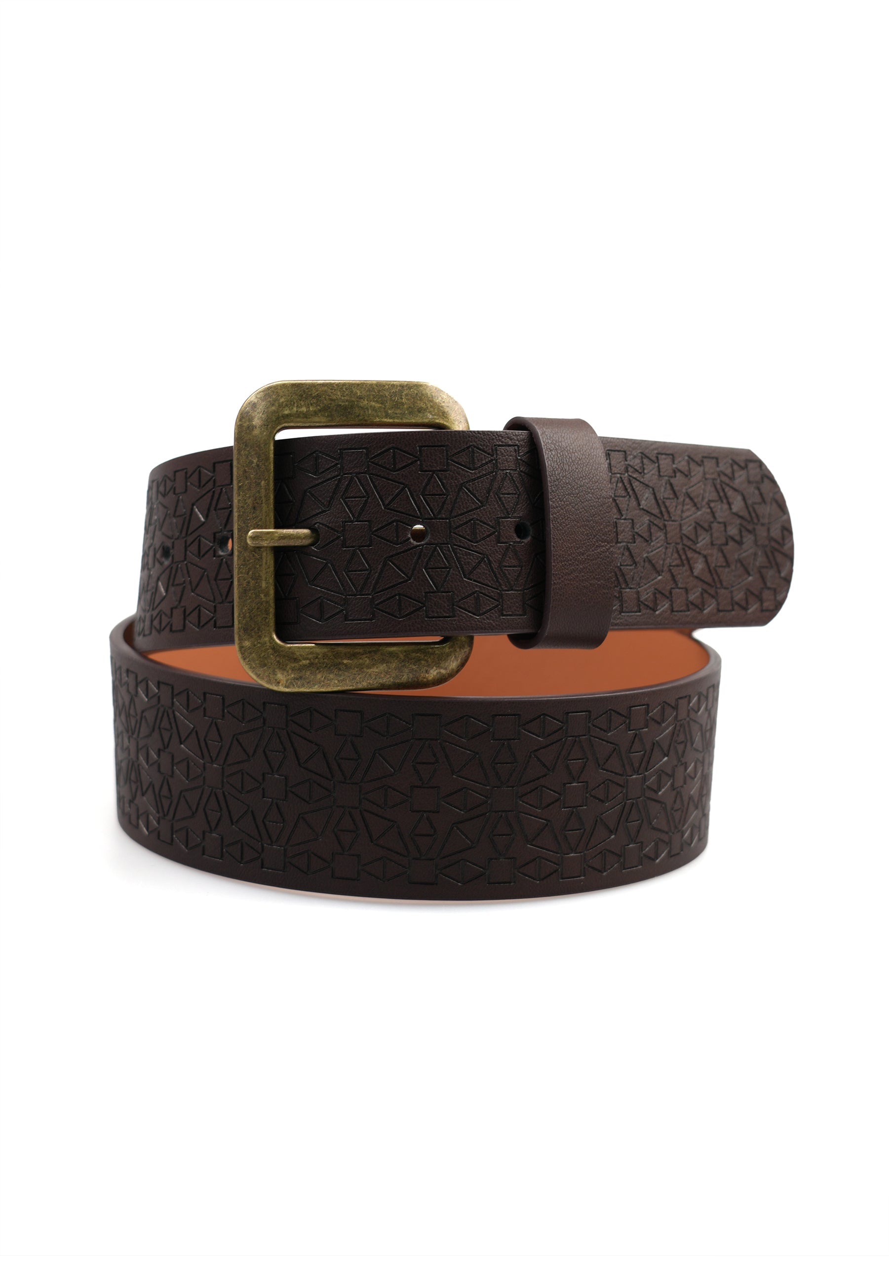 Elegant Brown Broad Belt
