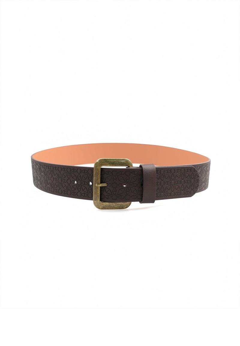 Elegant Brown Broad Belt
