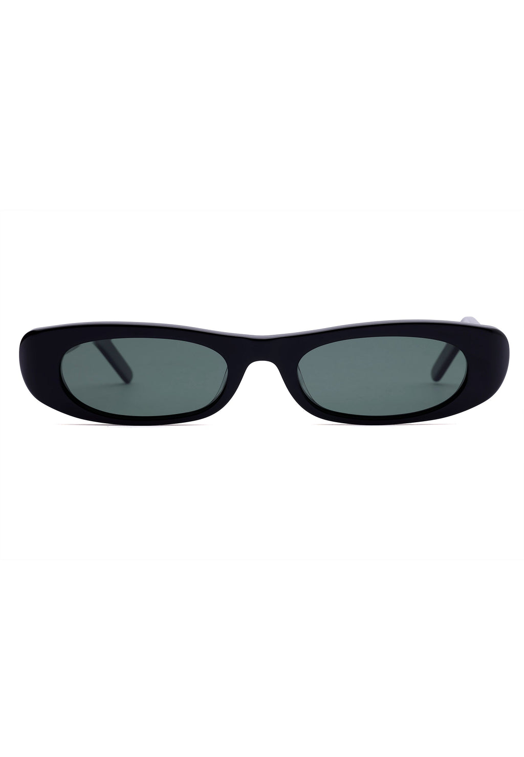 Sleek Oval Micro Sunglasses