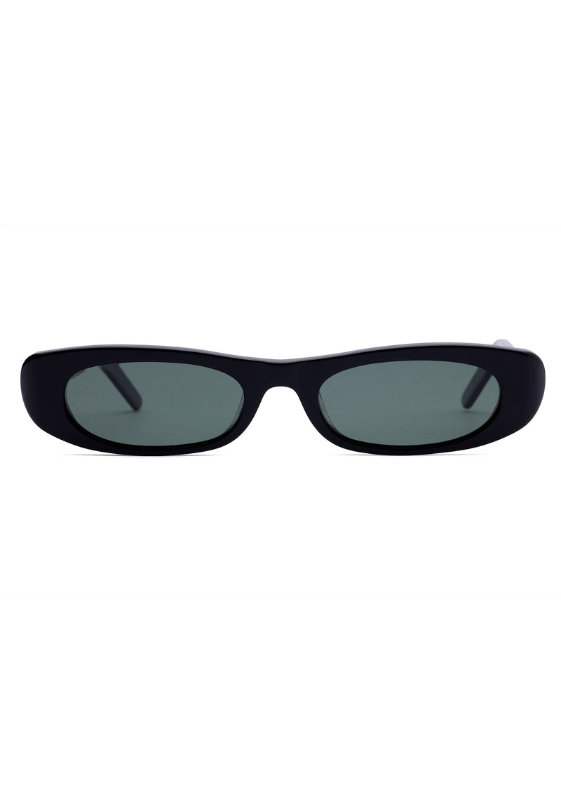 Sleek Oval Micro Sunglasses